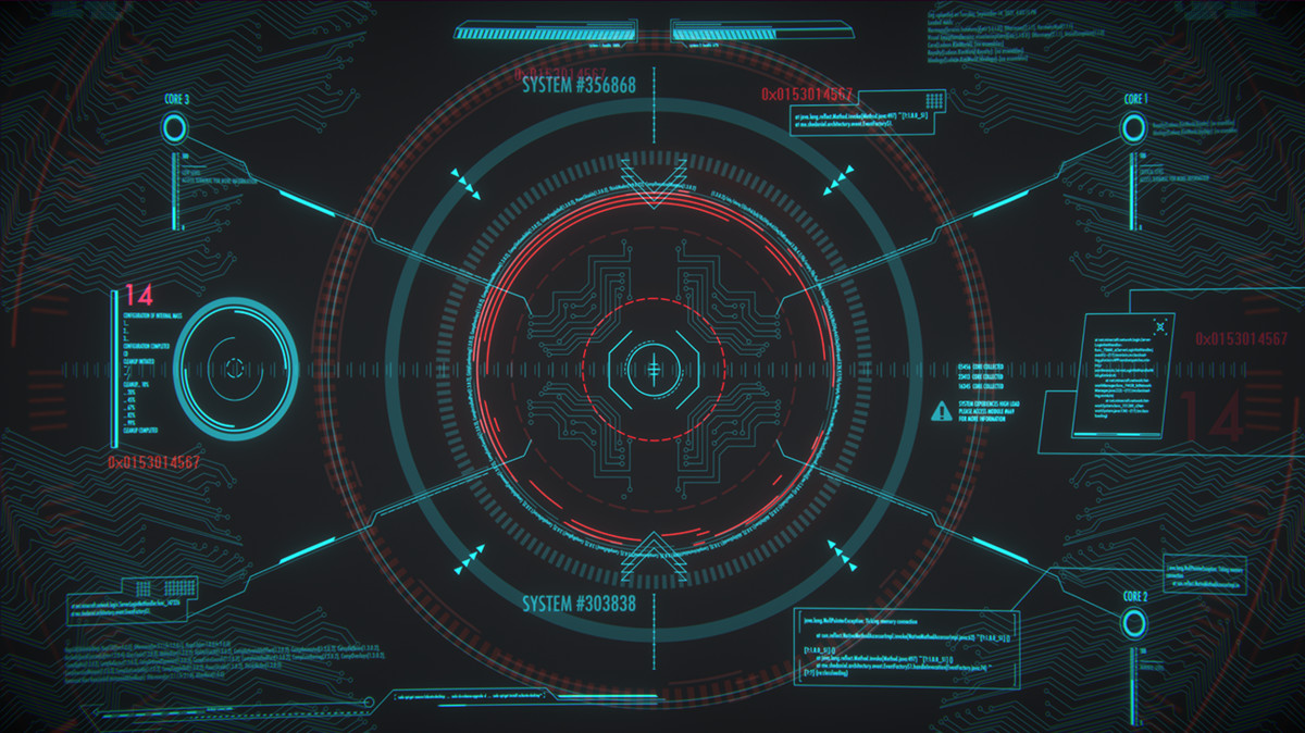 Sci Fi Background HUD. Environment