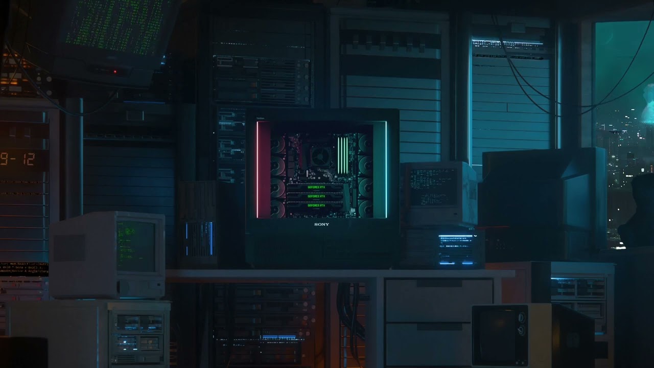 Cyber Hacker Room Wallpaper Engine