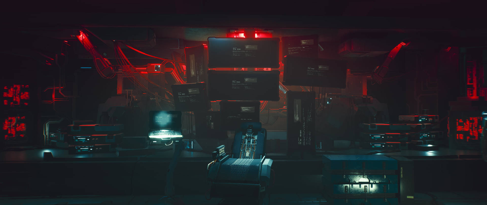 Download Ultrawide Cyberpunk Cyber Room