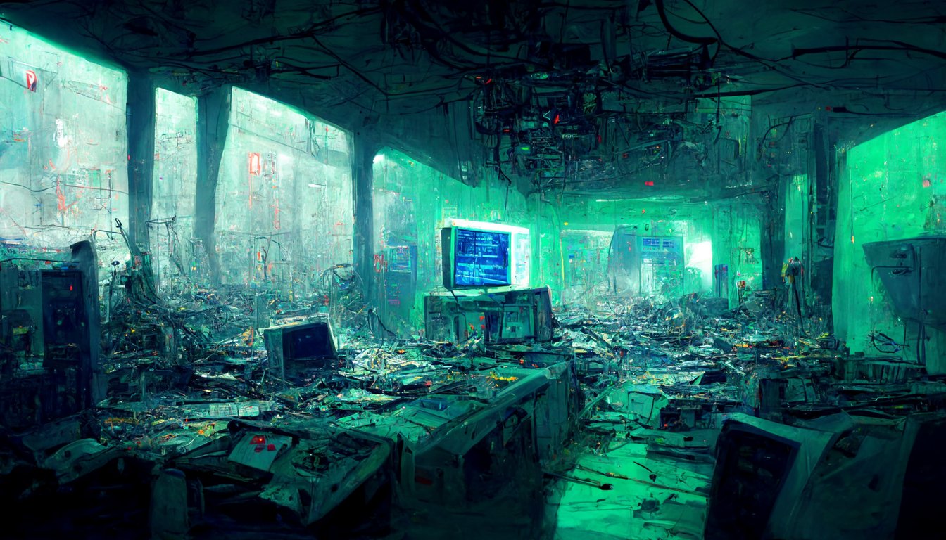 prompthunt: Cyber, near future, wrecked