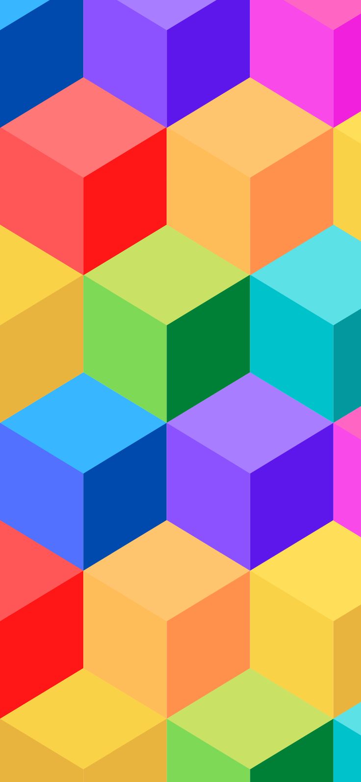 Isometric cube, 3D cube wallpaper