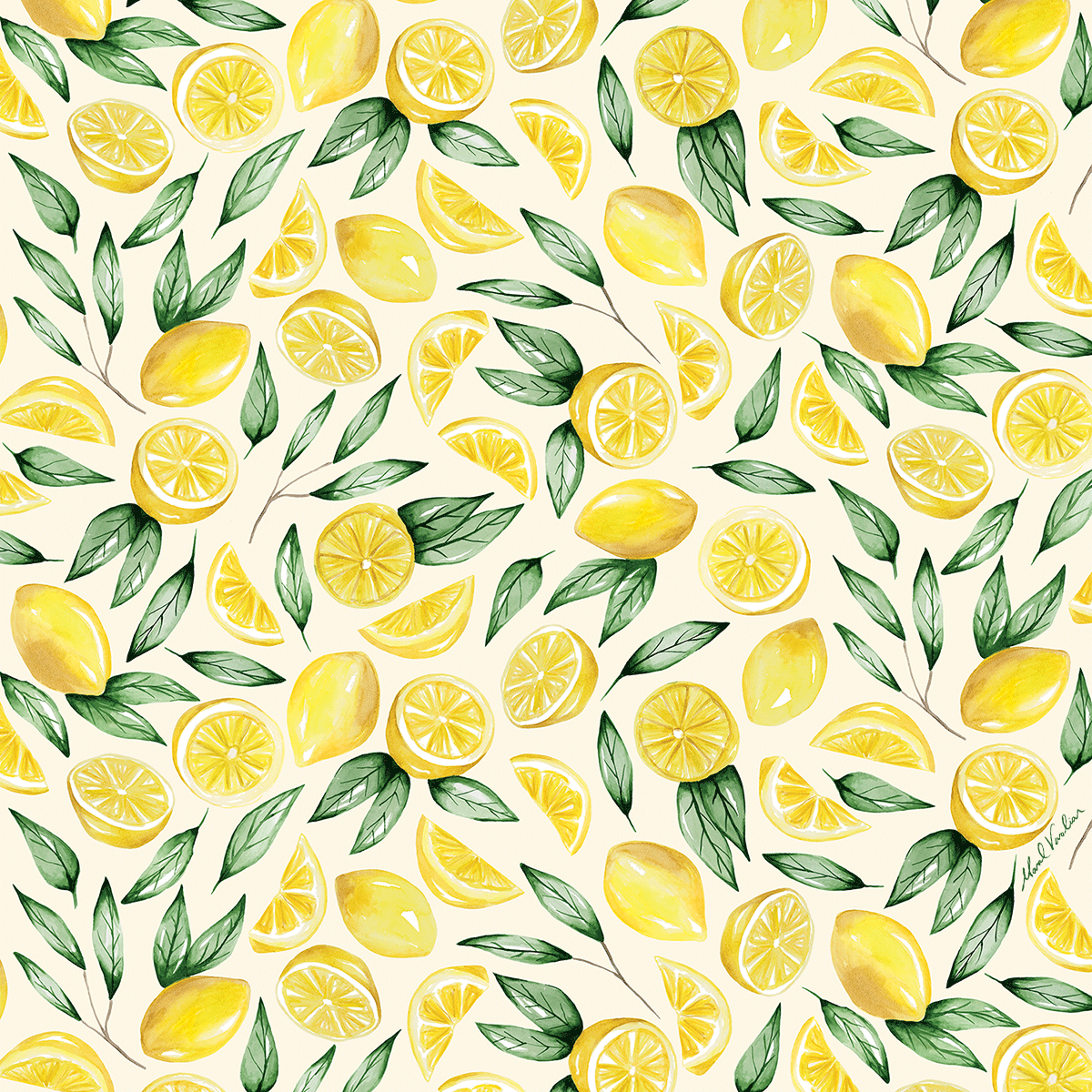Lemons Print. Lemon background, Lemon