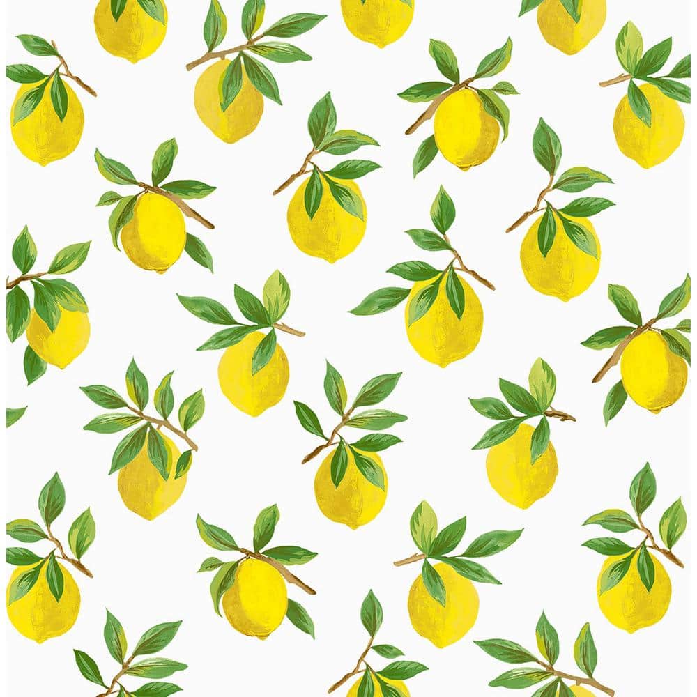 Daisy Bennett Lemoncello White Peel & Stick Wallpaper