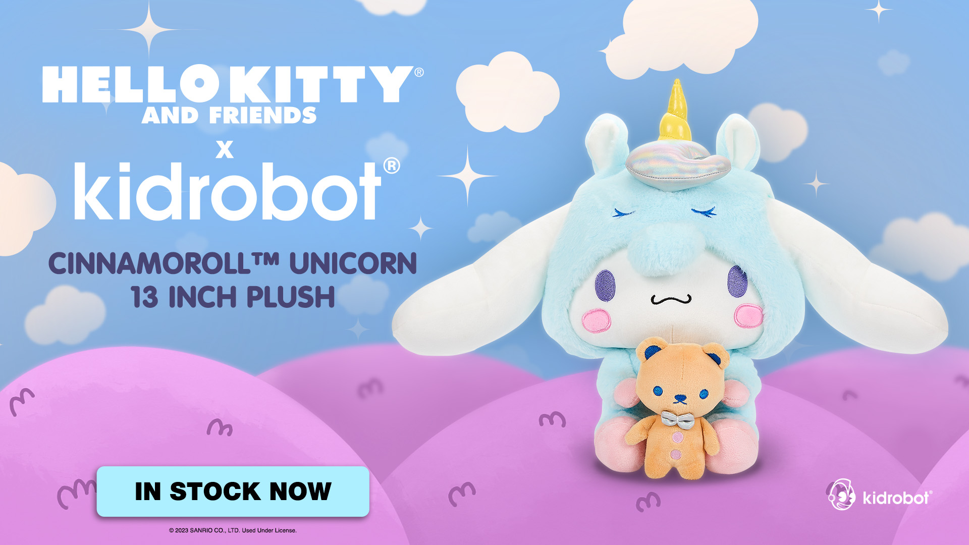 Cinnamoroll Unicorn Interactive Plush