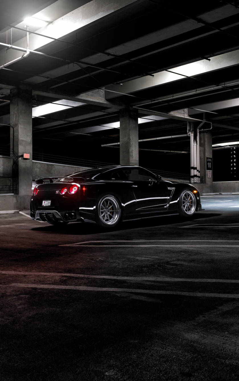 Download wallpaper 840x1336 black, car