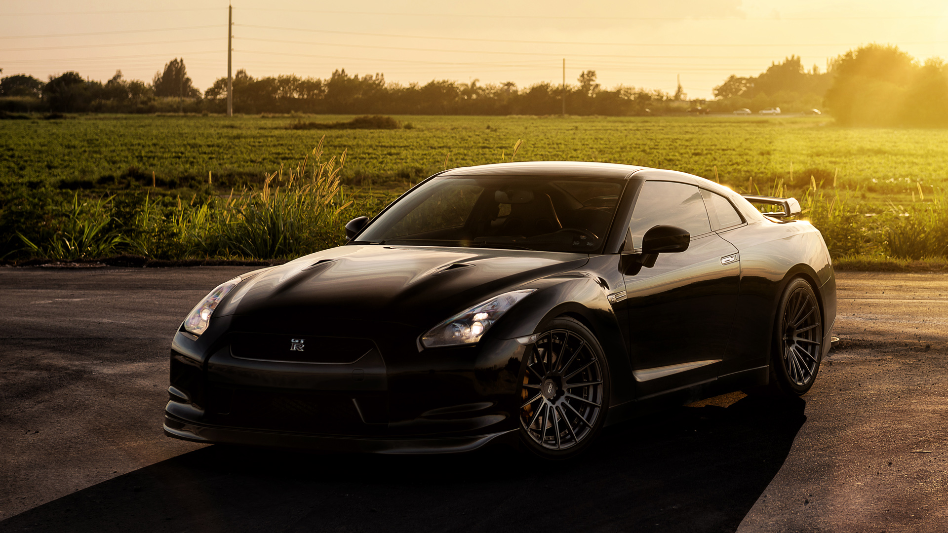 Nissan GTR on ADV1 Wheels Wallpaper