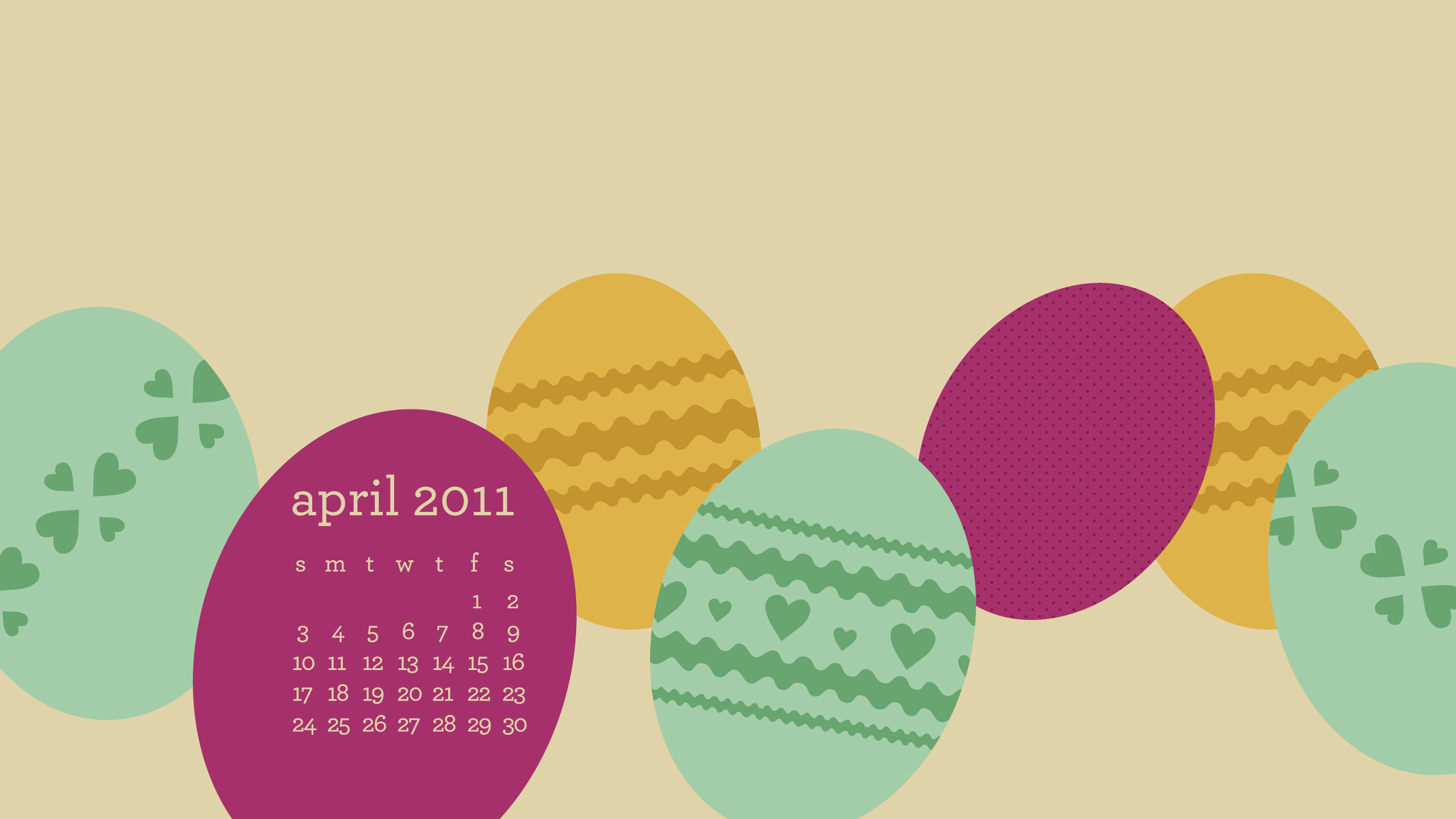 Free Monthly Calendar Desktop Wallpaper