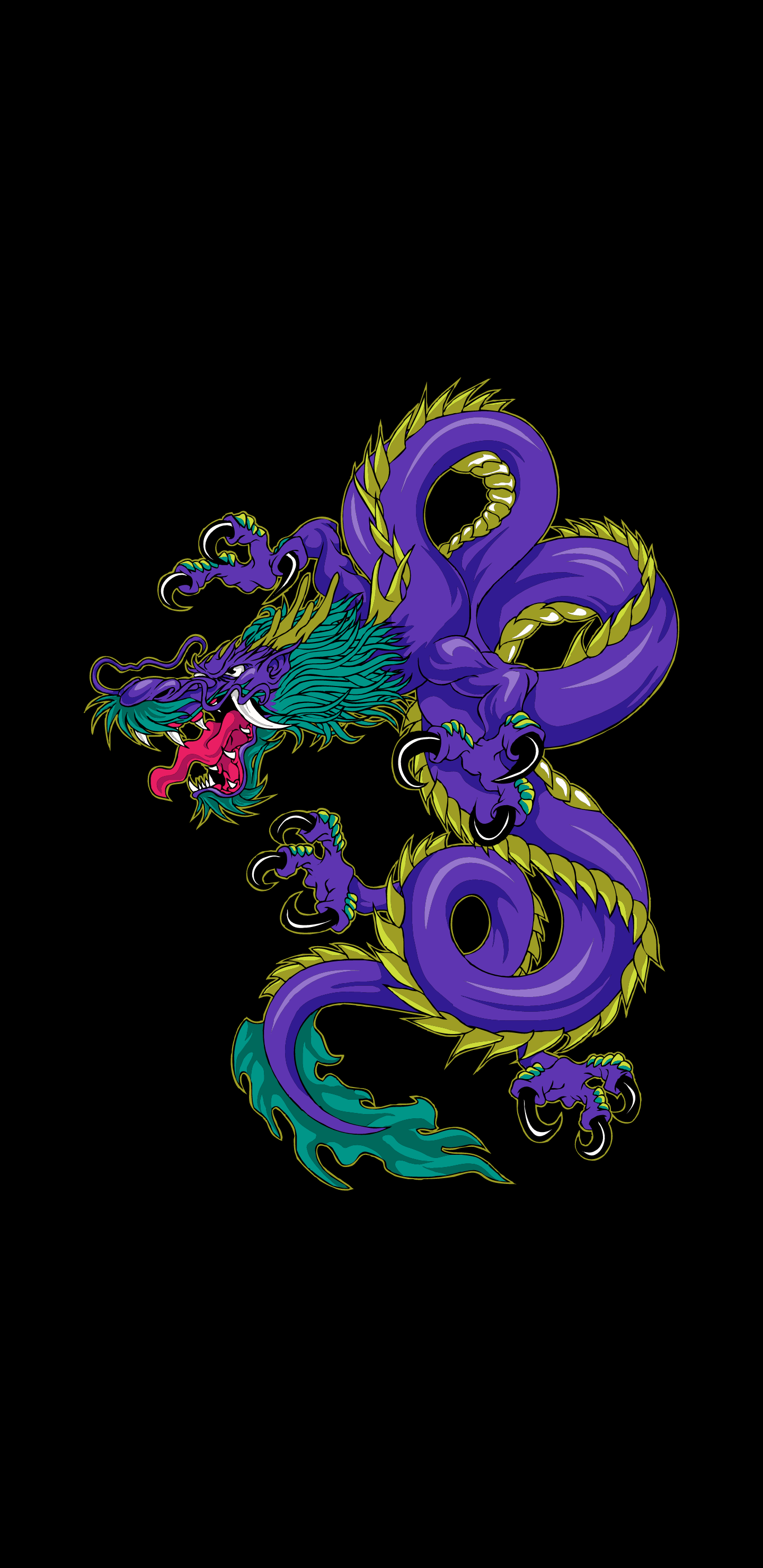 Dragon [1440x2960] wallpaper generated