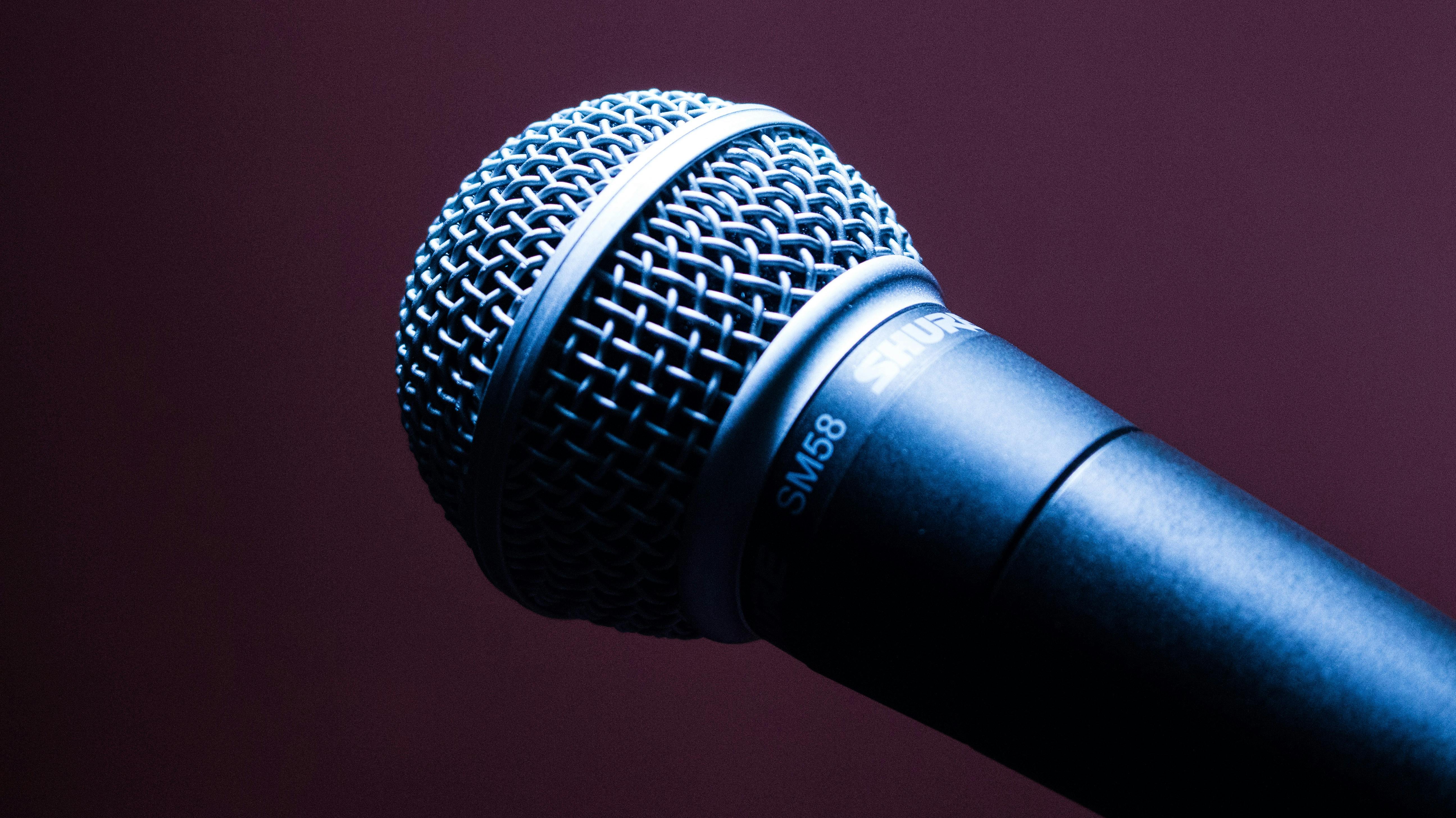 Black Dynamic Microphone · Free