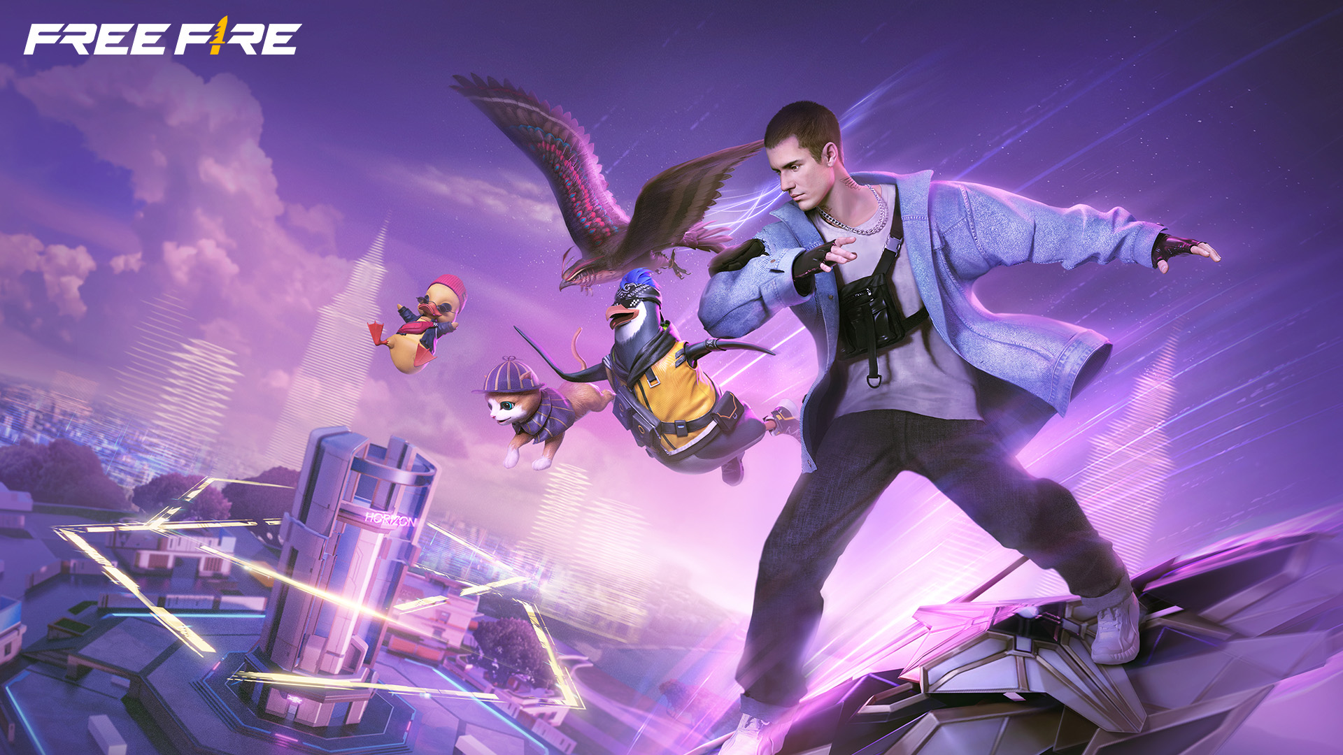 Free Fire HD Wallpaper Action Scene