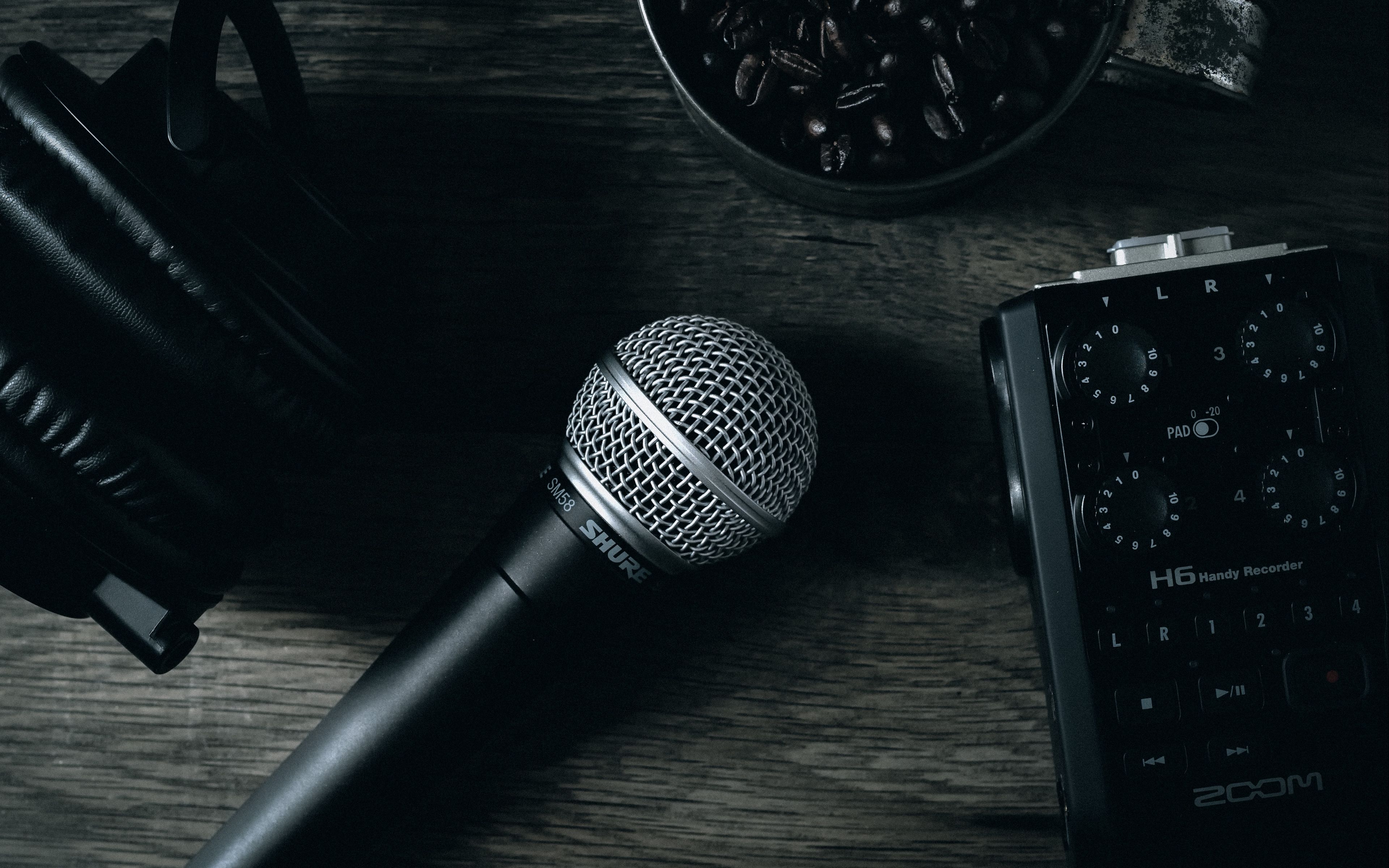 wallpaper 3840x2400 microphone, device
