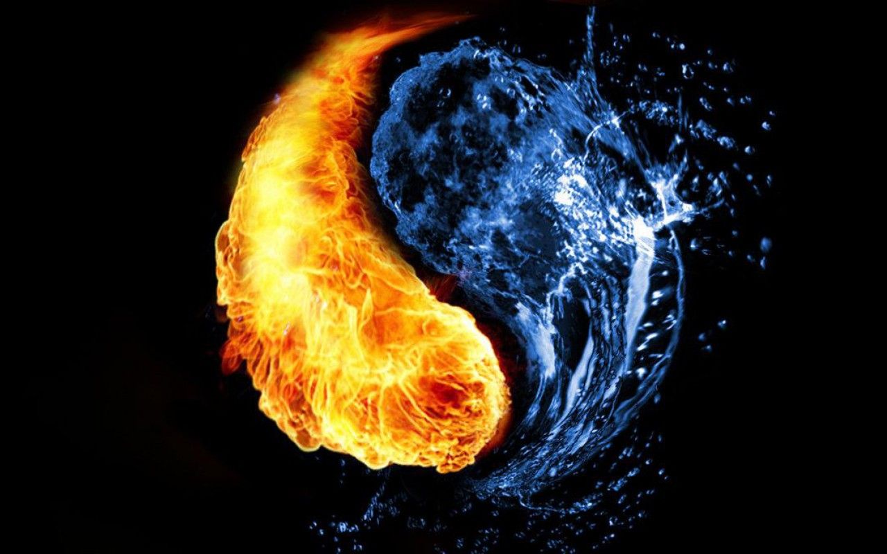 Yin Yang Fire Water. Yin yang, Yin