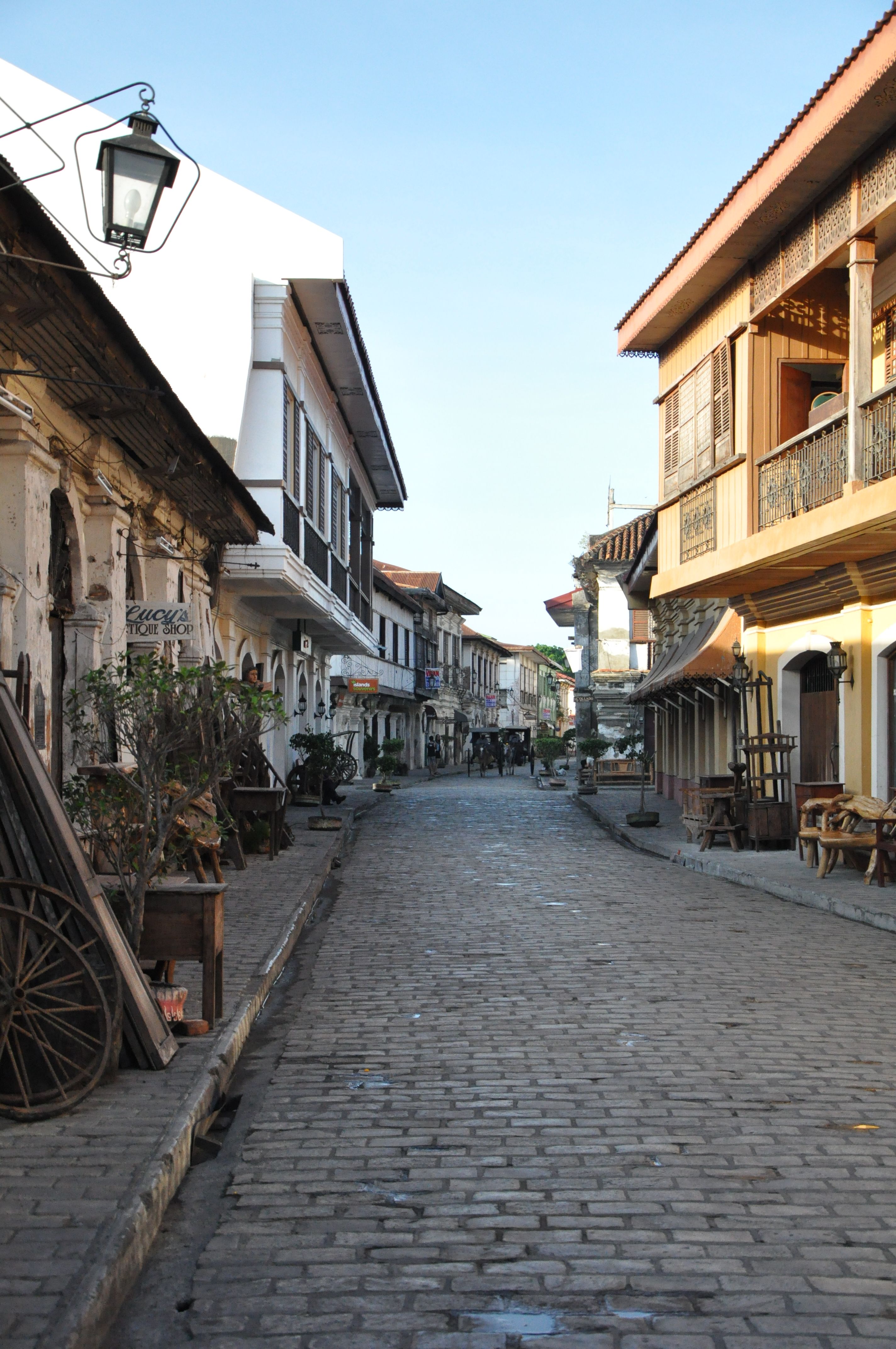 famous Calle Crisologo in Vigan City