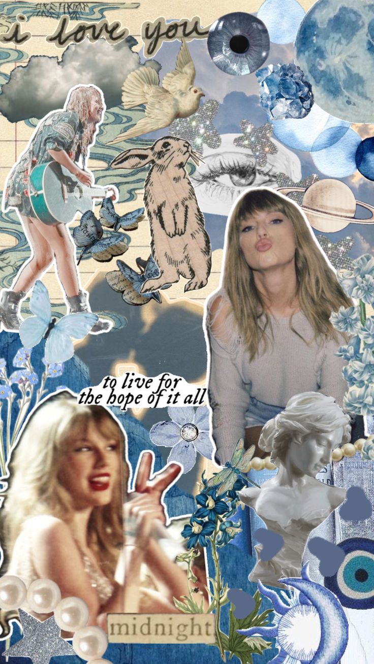 Taylor Swift in blue