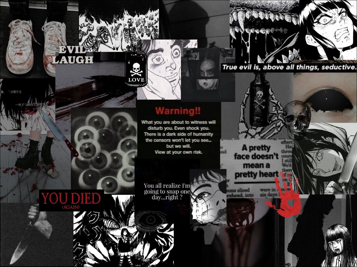 Grungecore laptop wallpaper. Edgy