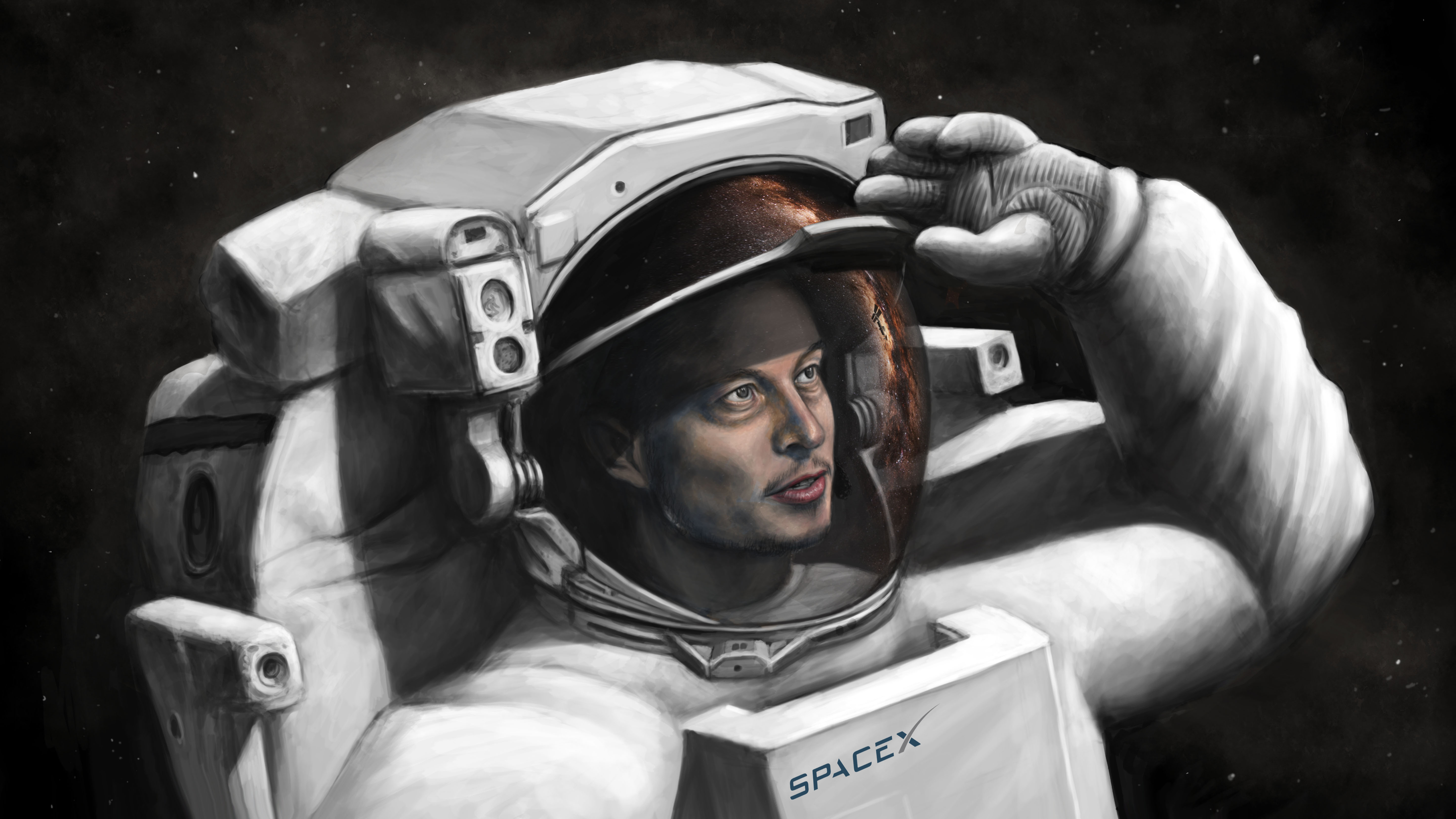 Image Cosmonauts Elon Musk, SpaceX