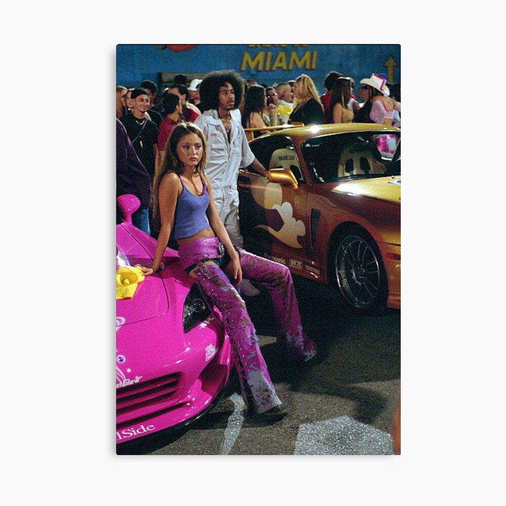 Fast Furious girl car racer Poster