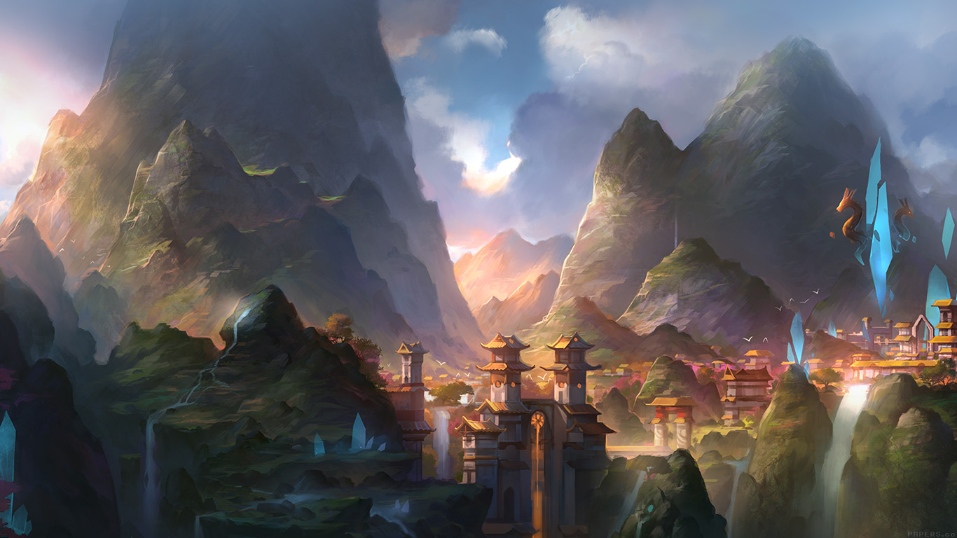 Mountain Art Illust Anime Peaceful