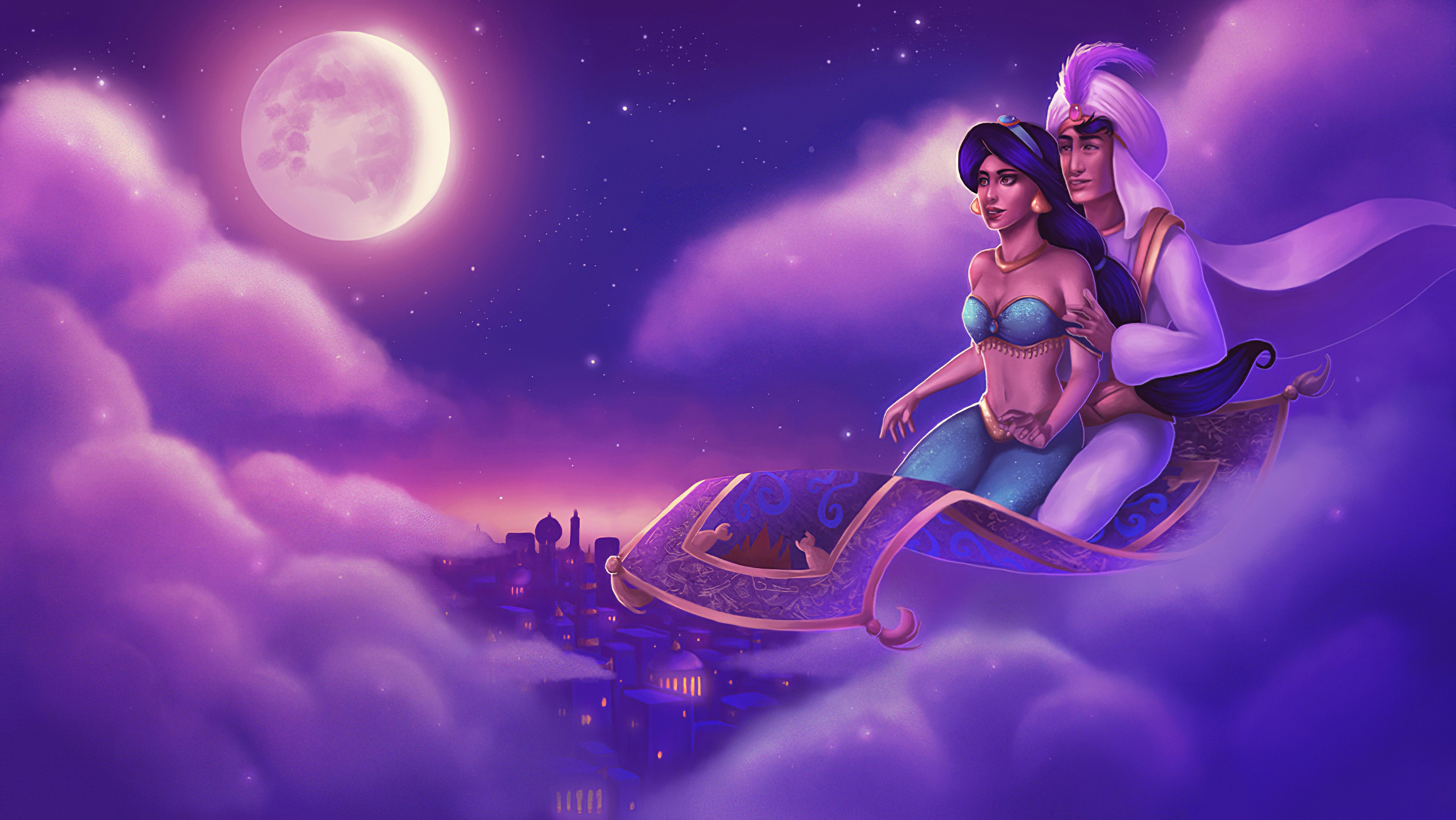 Aladdin Jasmine Wallpaper, HD Artist