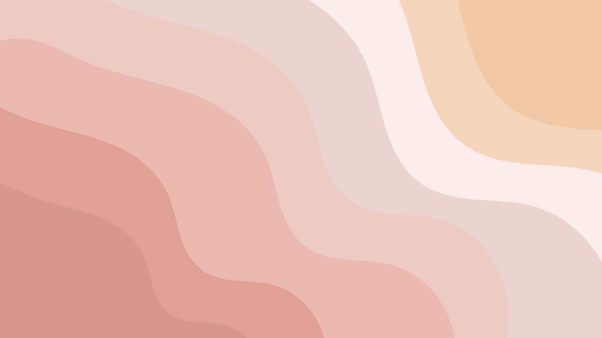 Boho Desktop Wallpaper Minimalist Computer Pc Macbook Laptop Windows Background W Pastel Cream Design. Digital Instant Download