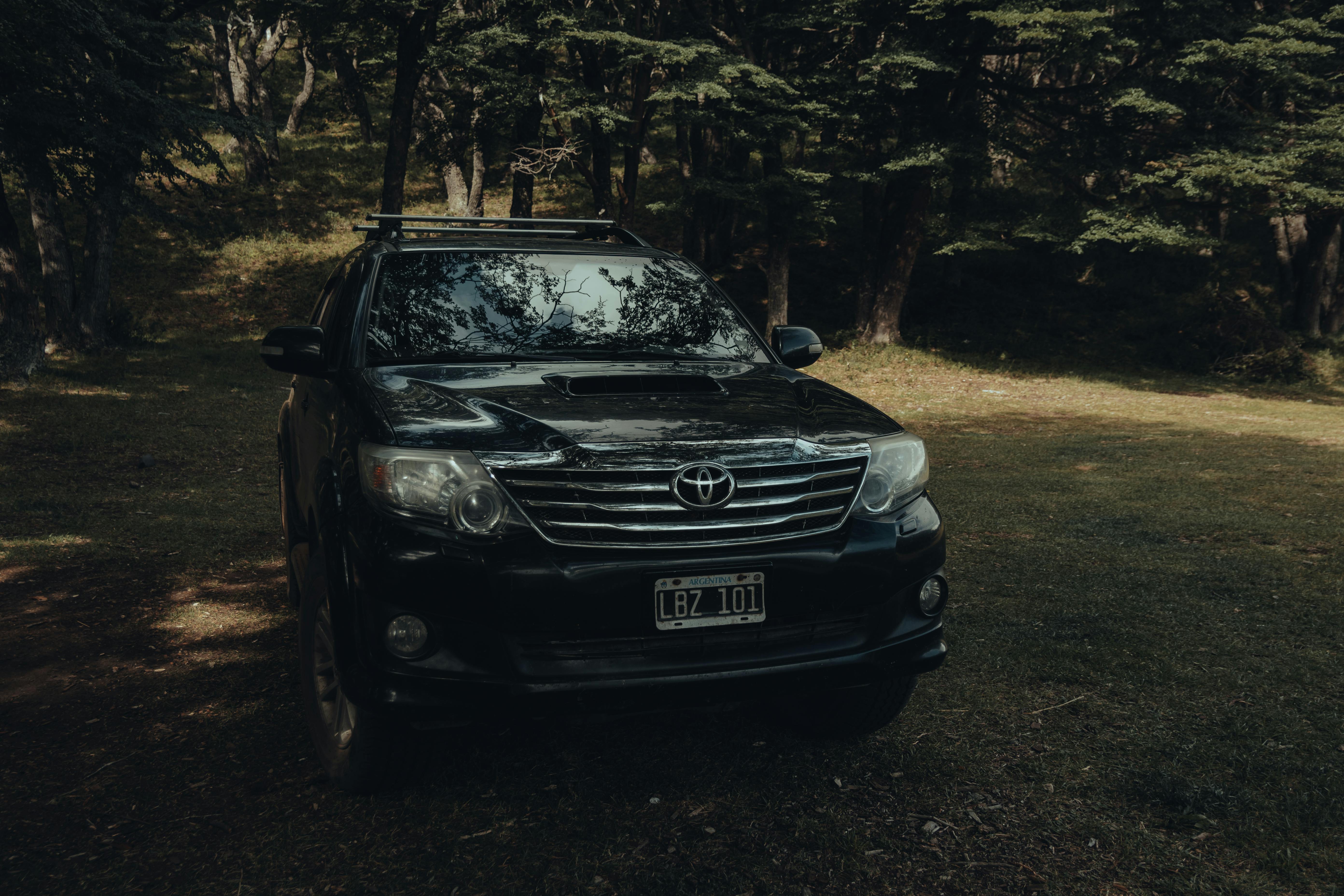 A Black Toyota Fortuner Parked near