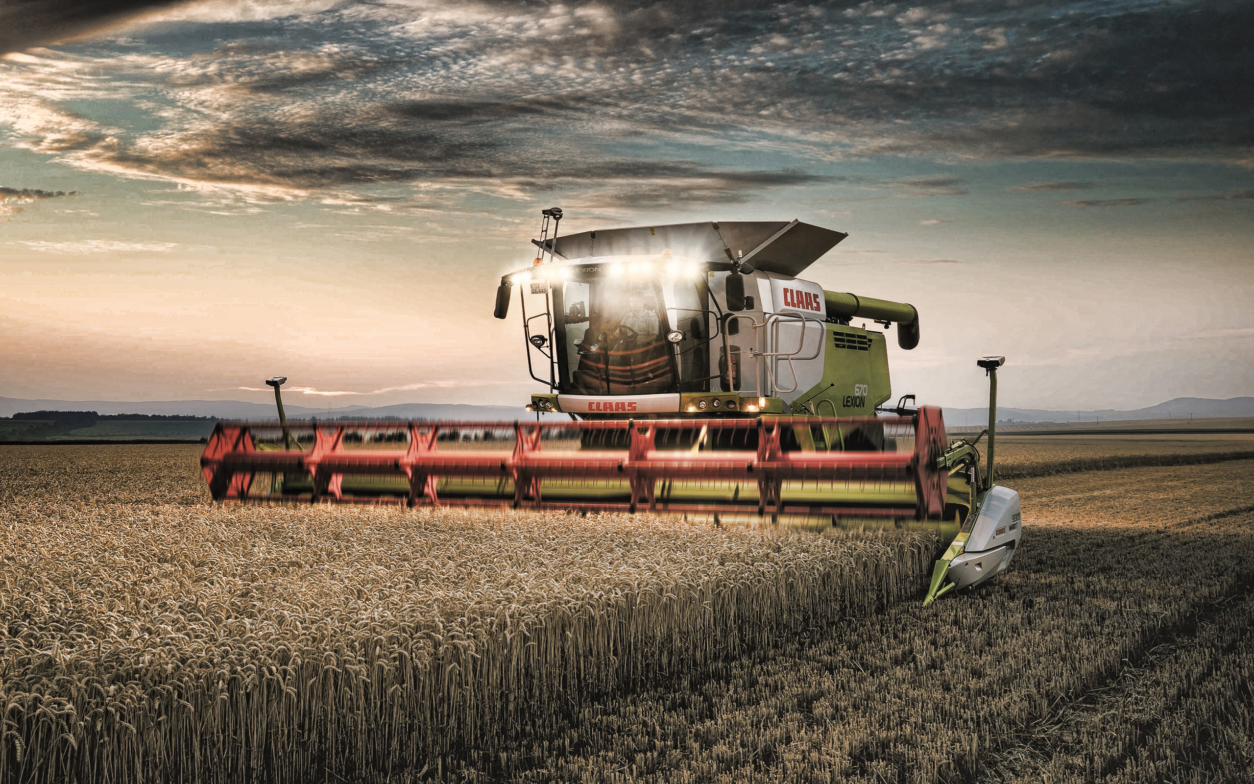 Download wallpaper Claas Lexion 670