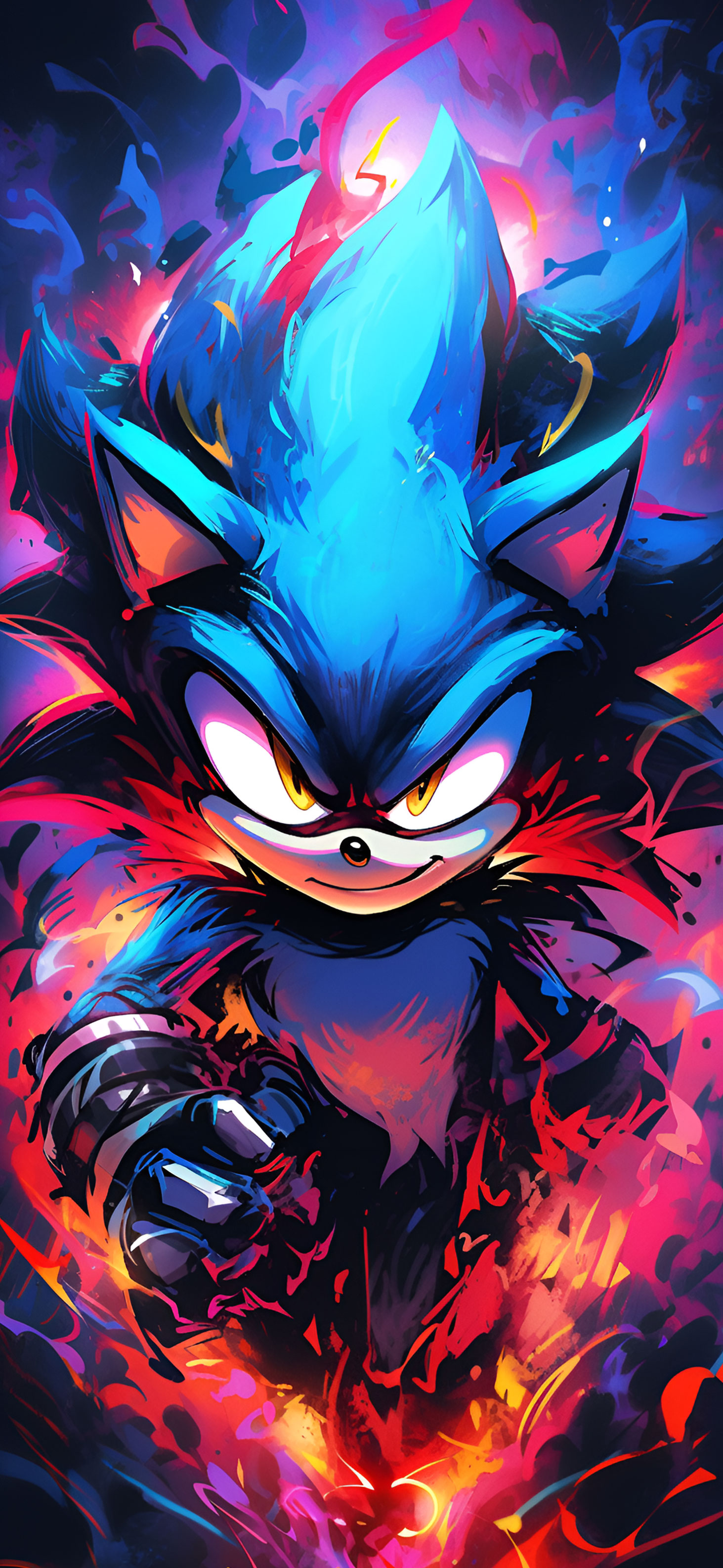 Sonic the Hedgehog Colorful Art