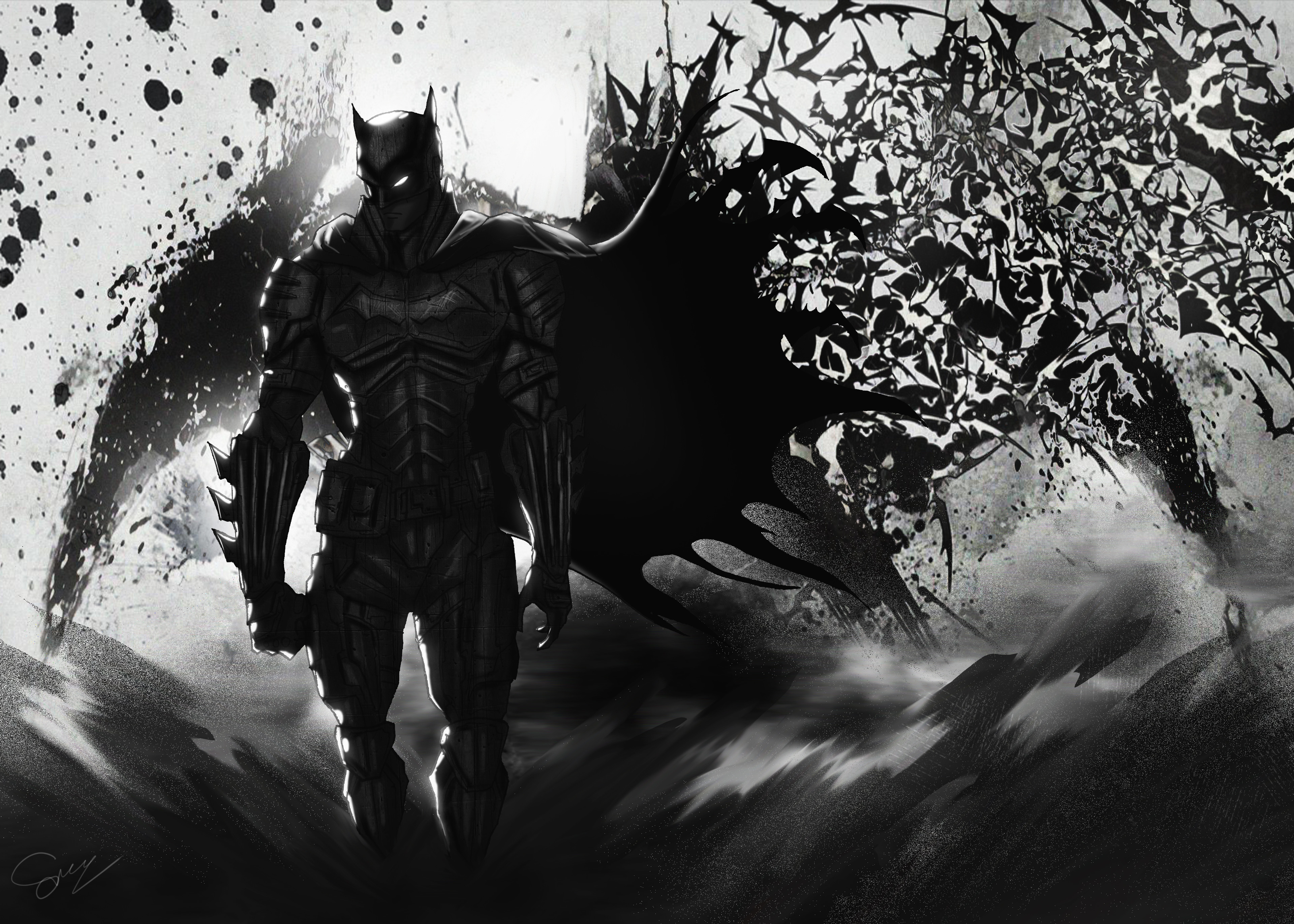 The Batman Artwork 2020 4k Wallpaper, HD