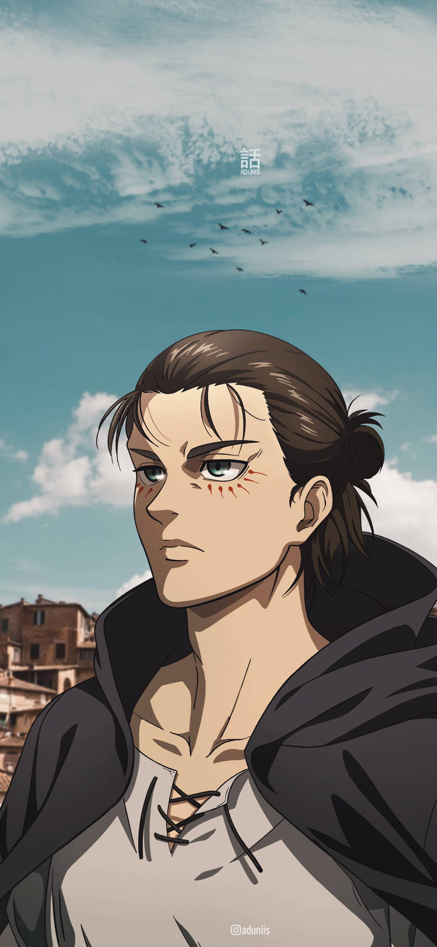 Download Eren Man Bun Aesthetic Anime