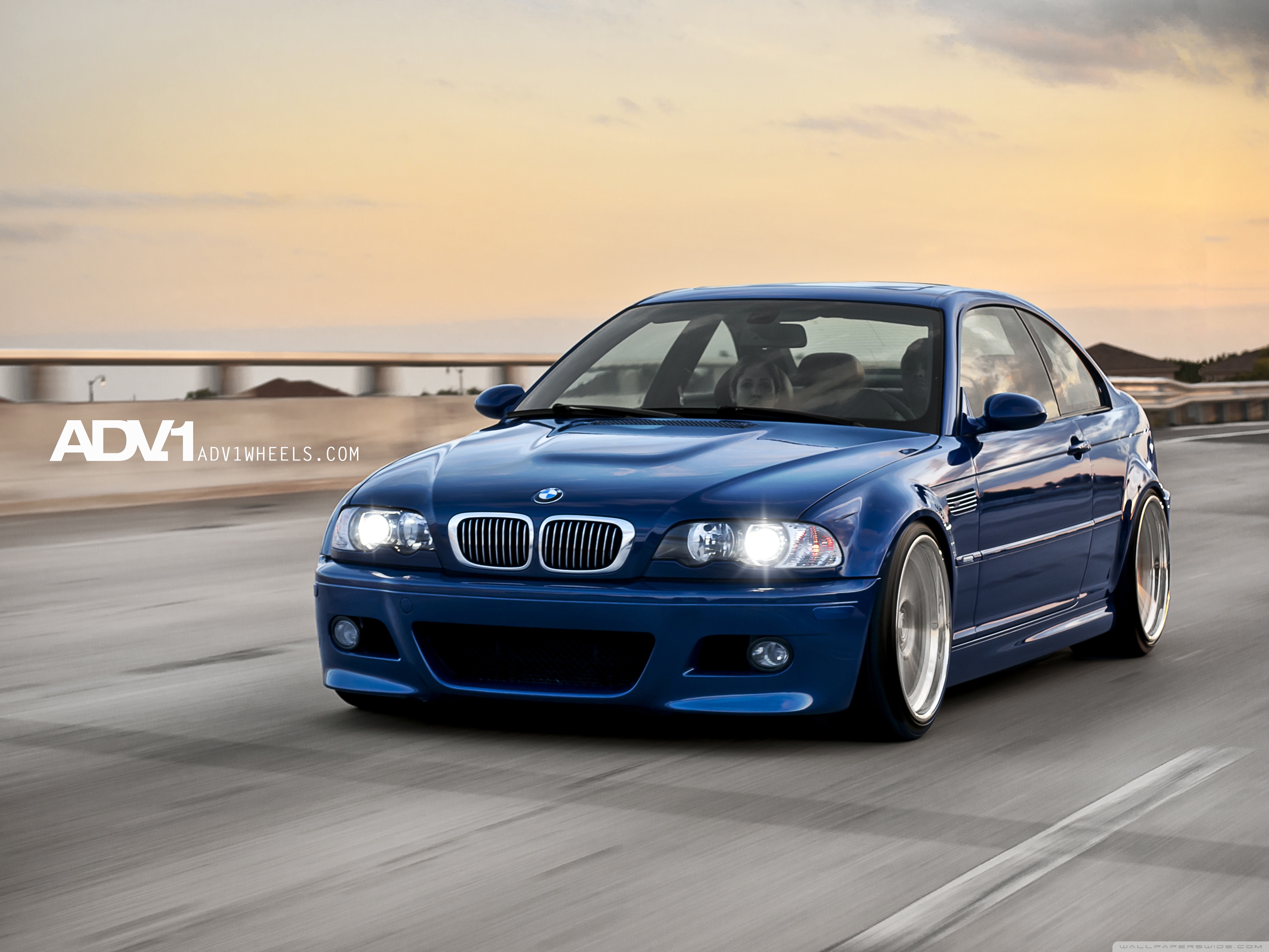 ADV.1 Blue BMW M3 e46 Ultra HD Desktop
