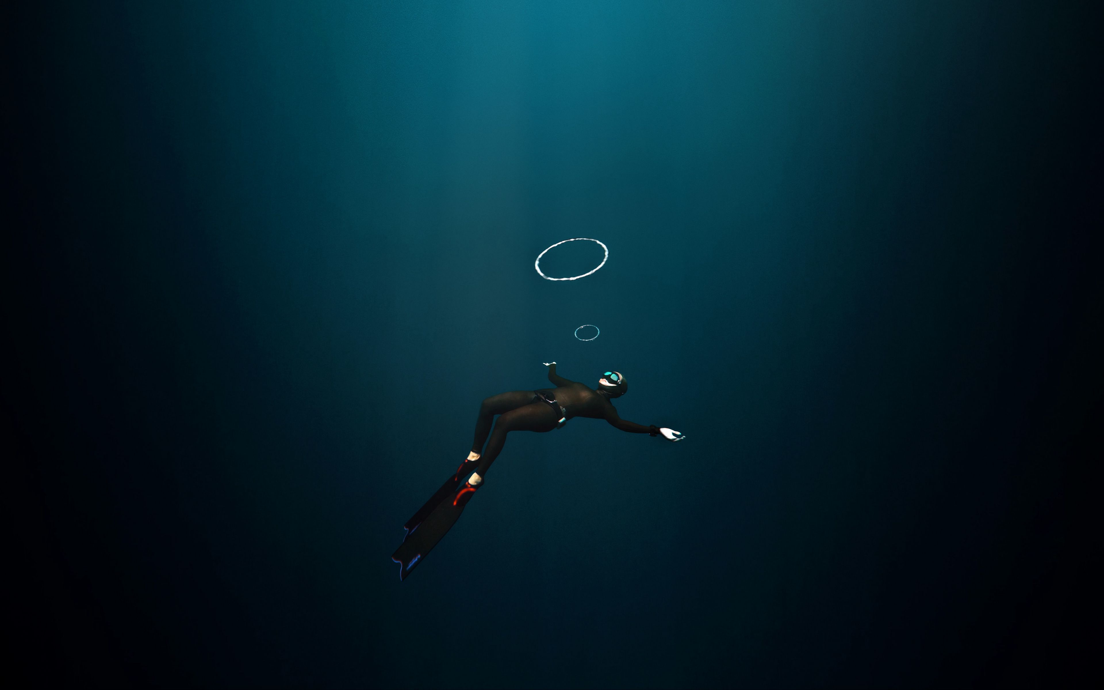 Download wallpaper 3840x2400 diver