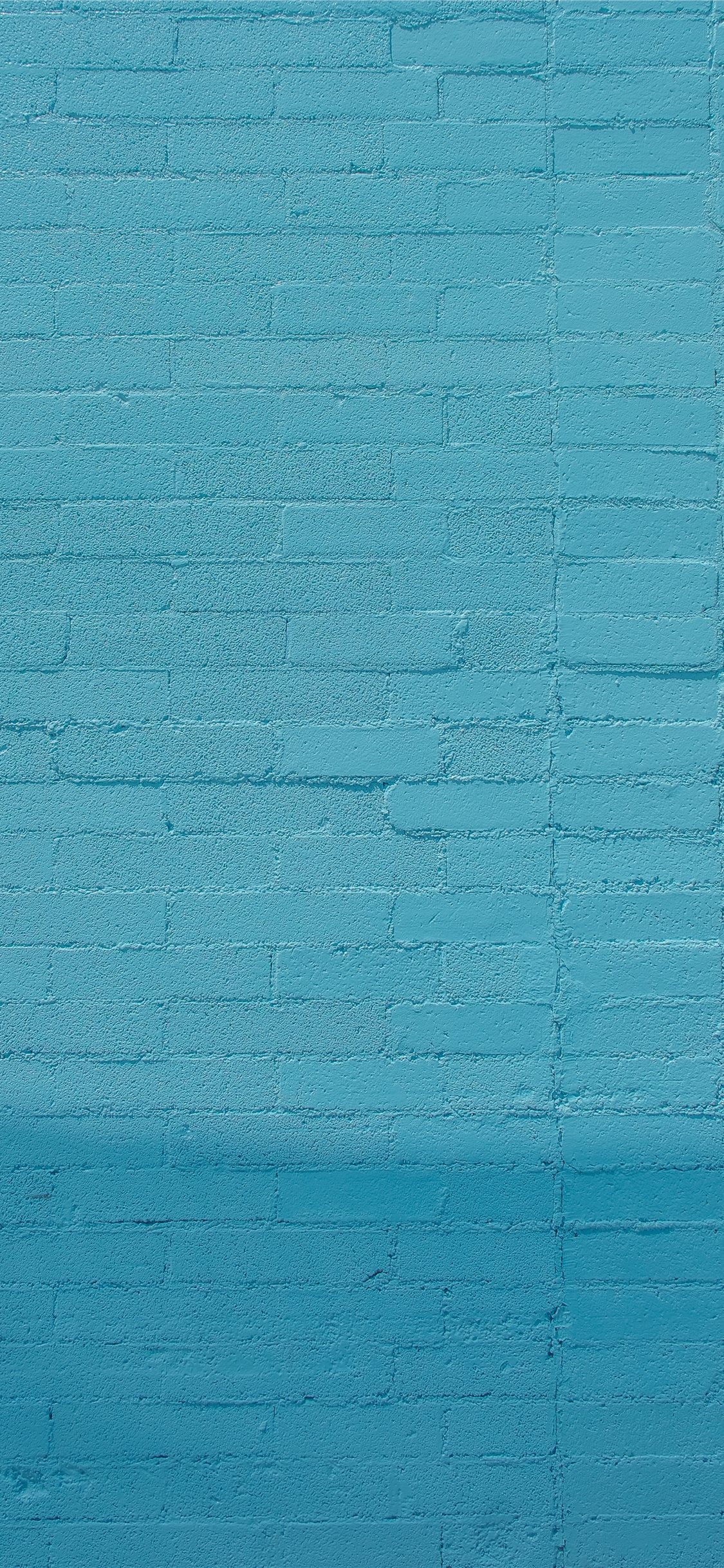 blue wall bricks iPhone 11 Wallpaper