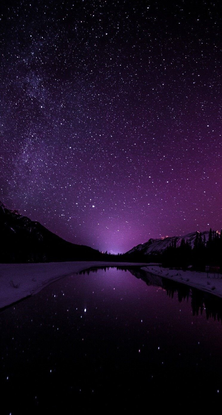 Galaxy dark purple Wallpaper Download
