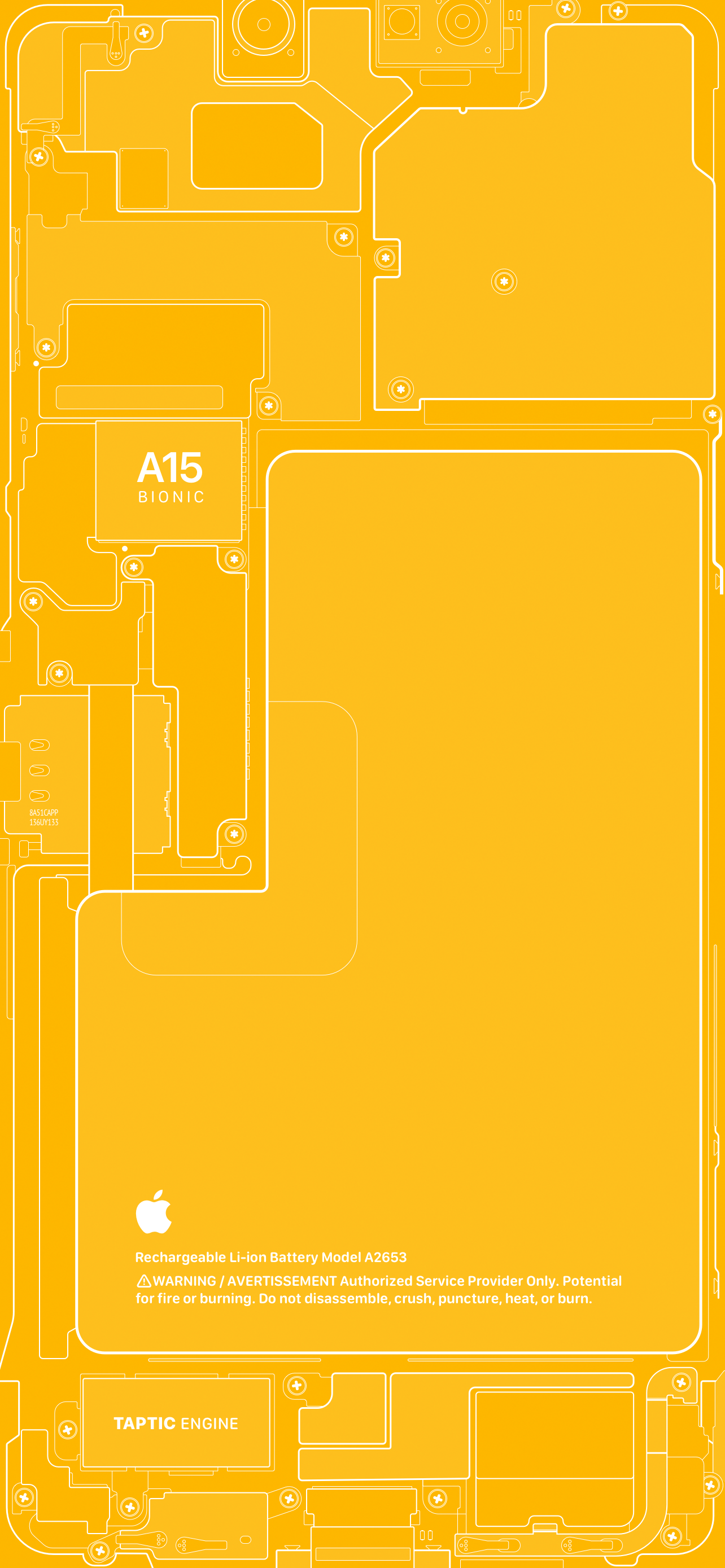 iPhone 13 Pro Schematic Wallpaper