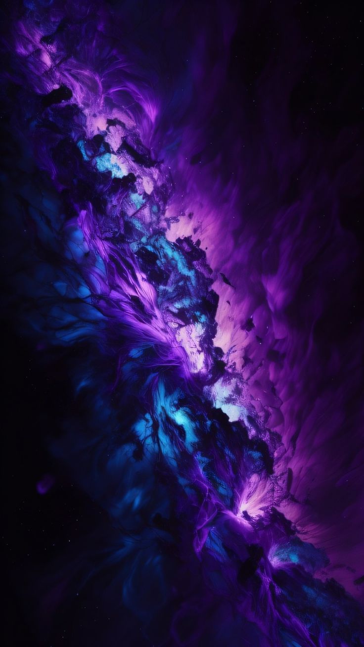 Blue And Purple Galaxy Phone Wallpaper