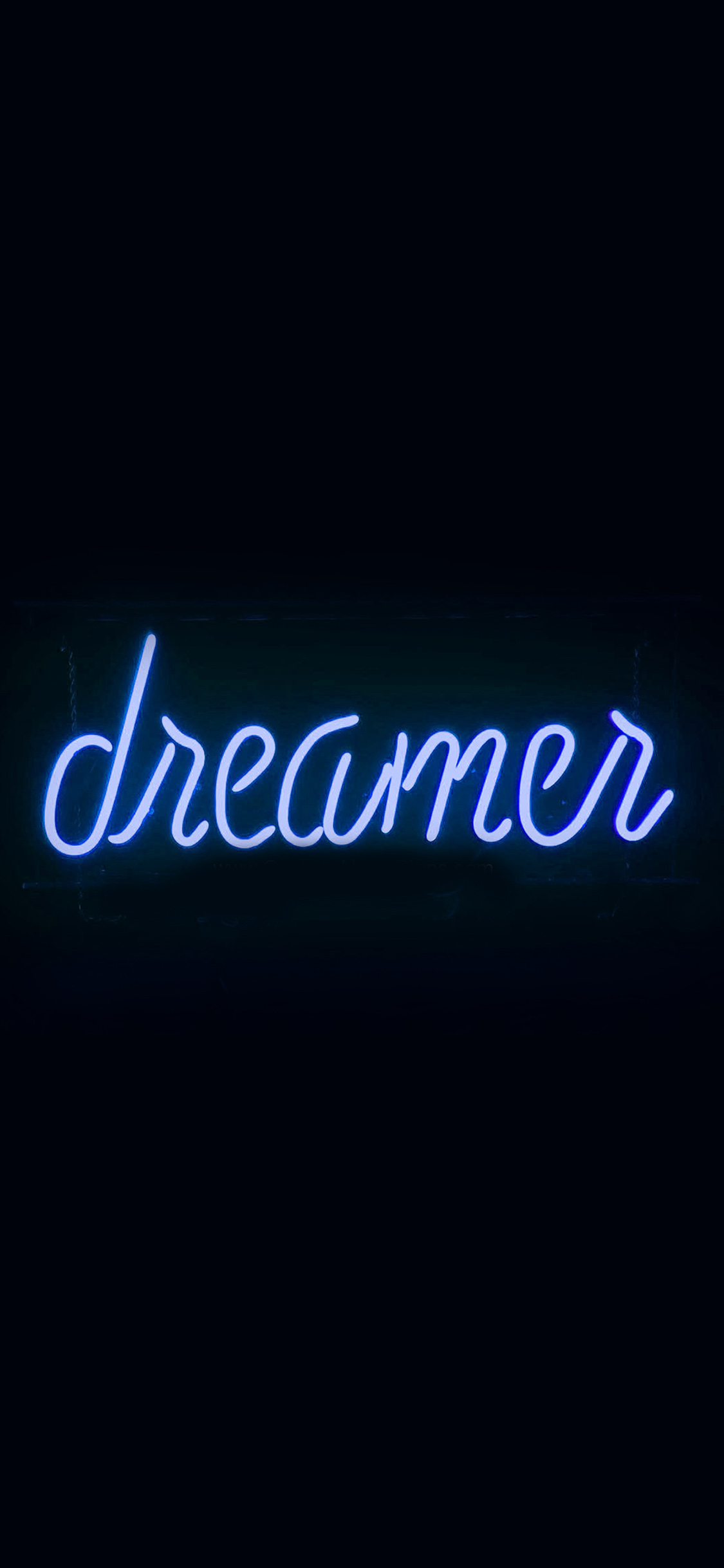 Dreamers Neon Sign Dark