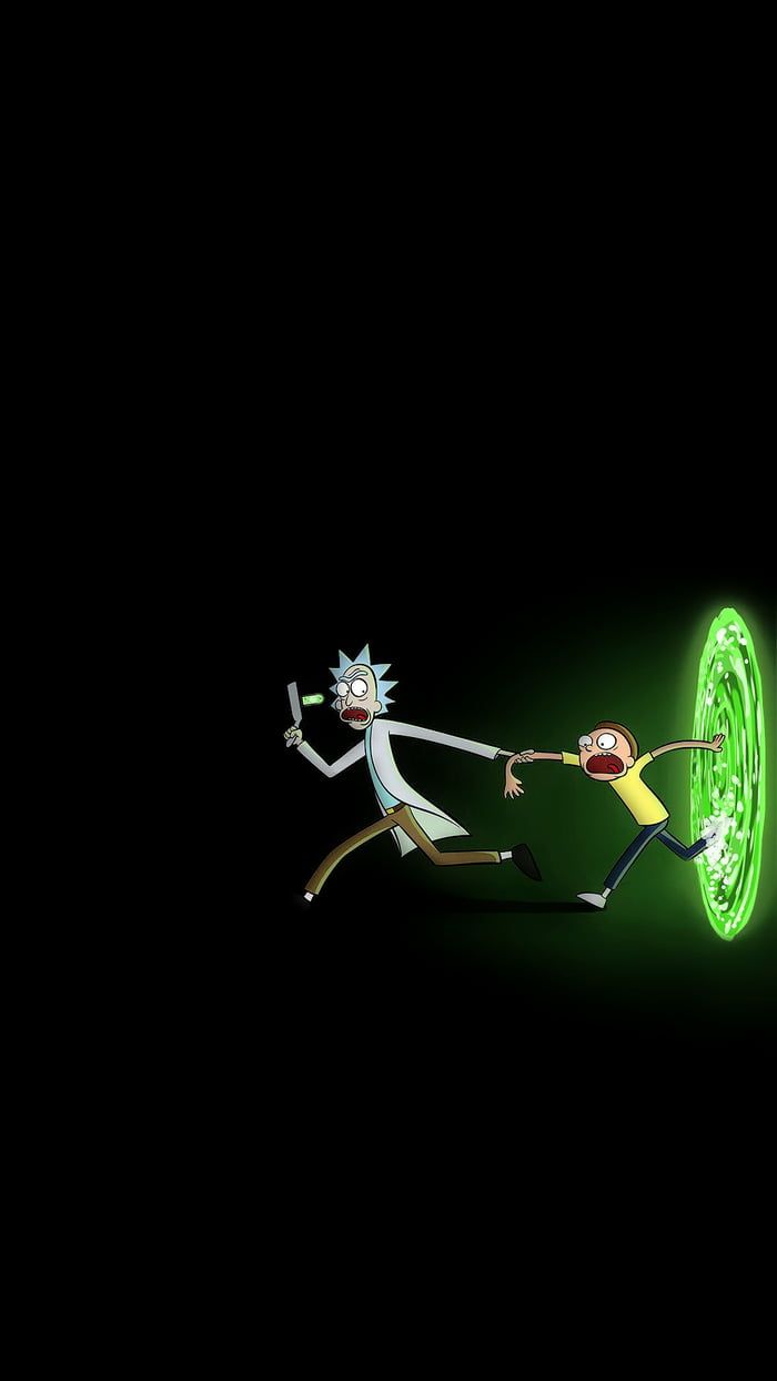iPhone wallpaper rick and morty