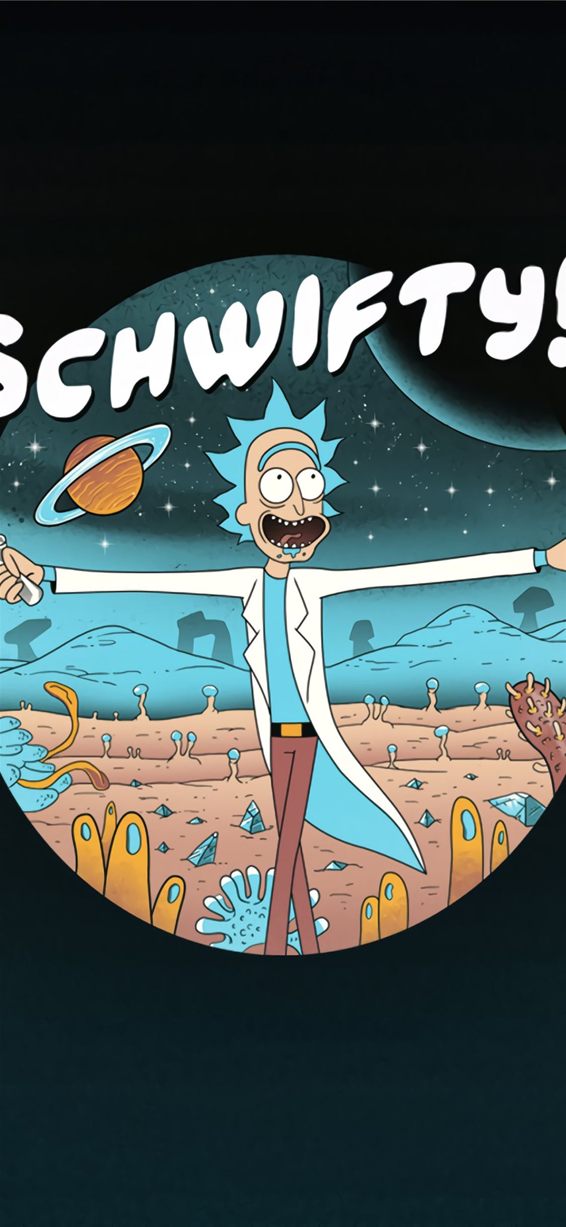 Schwifty Rick Sanchez 4K phone