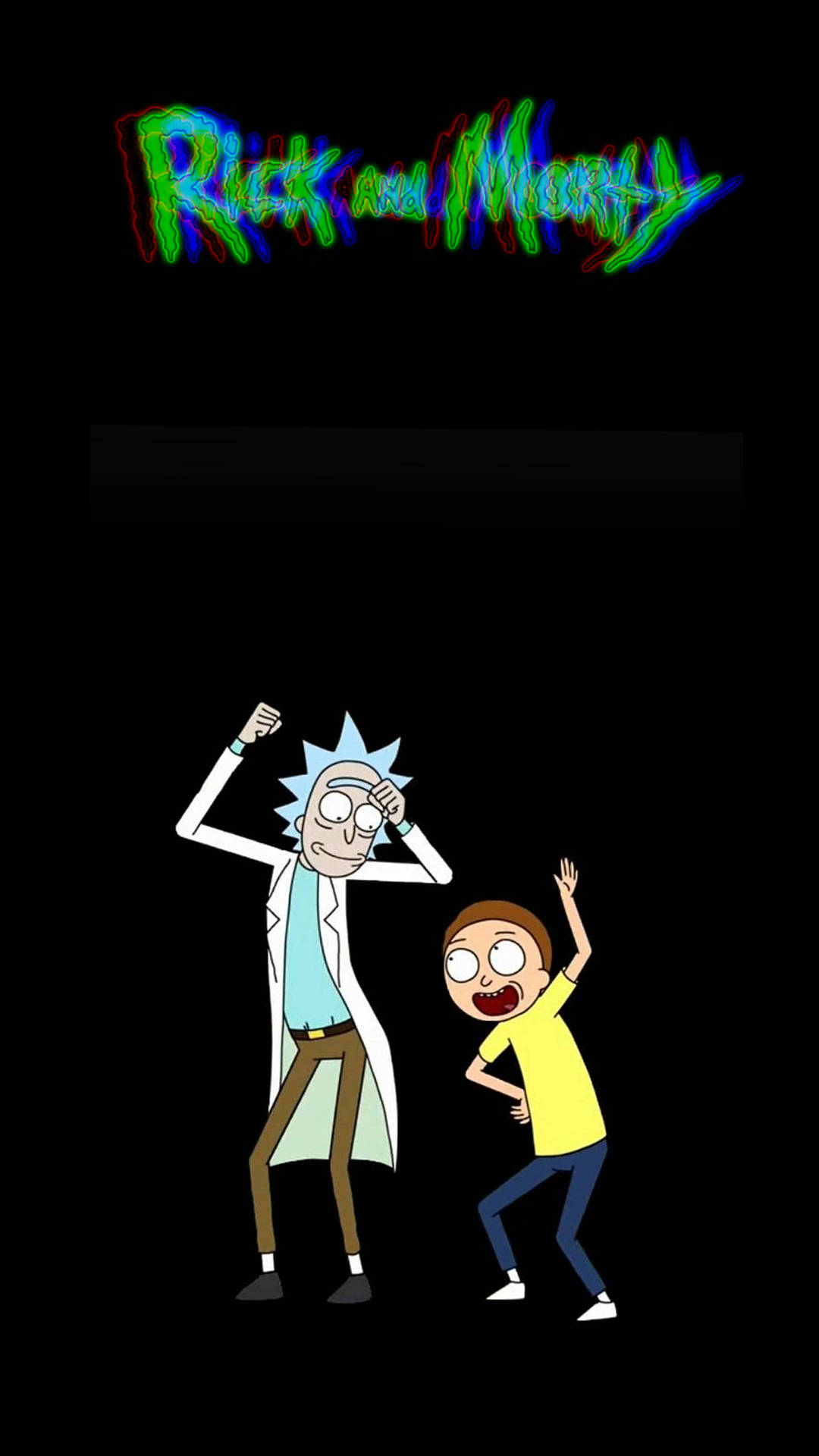 And Morty Trippy Wordmark Wallpaper