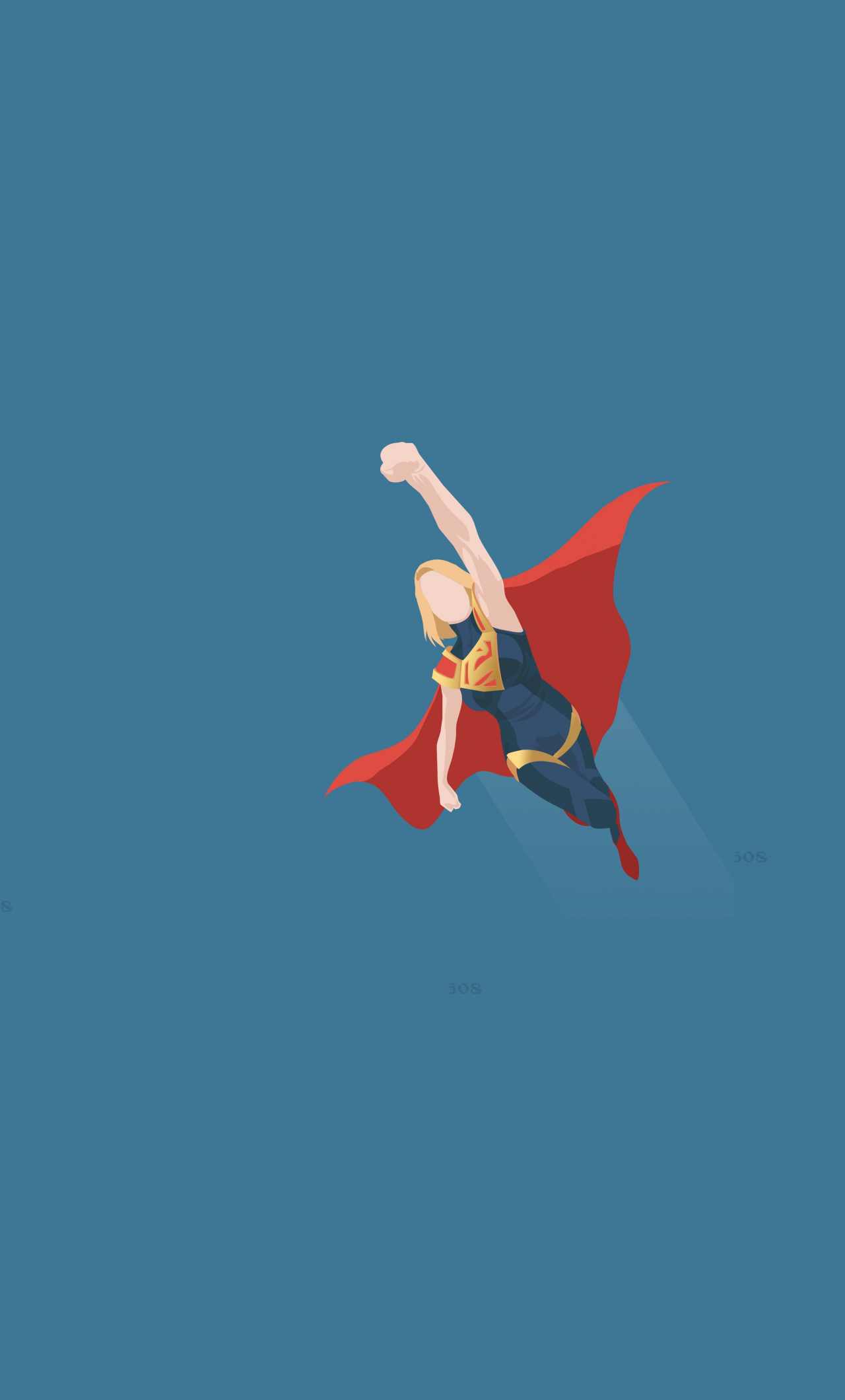 Download wallpaper 1280x2120 supergirl