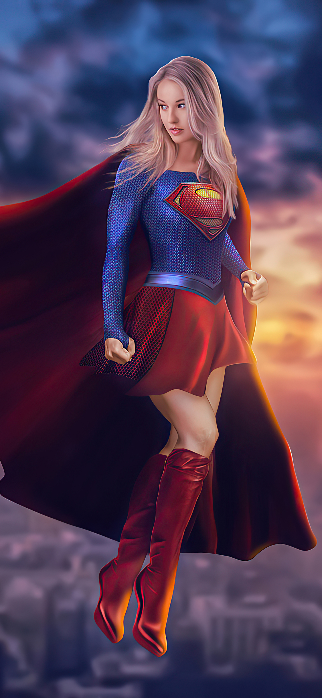 Supergirl 2020 Art 4k iPhone