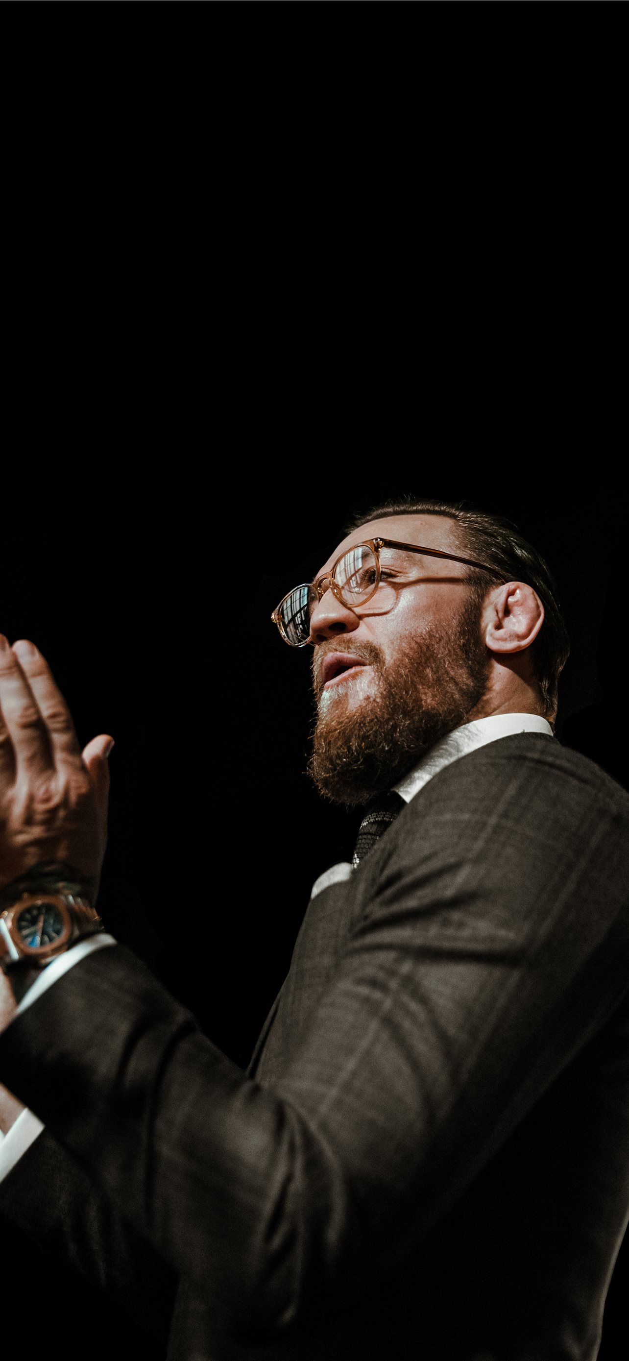 Conor McGregor projects iPhone