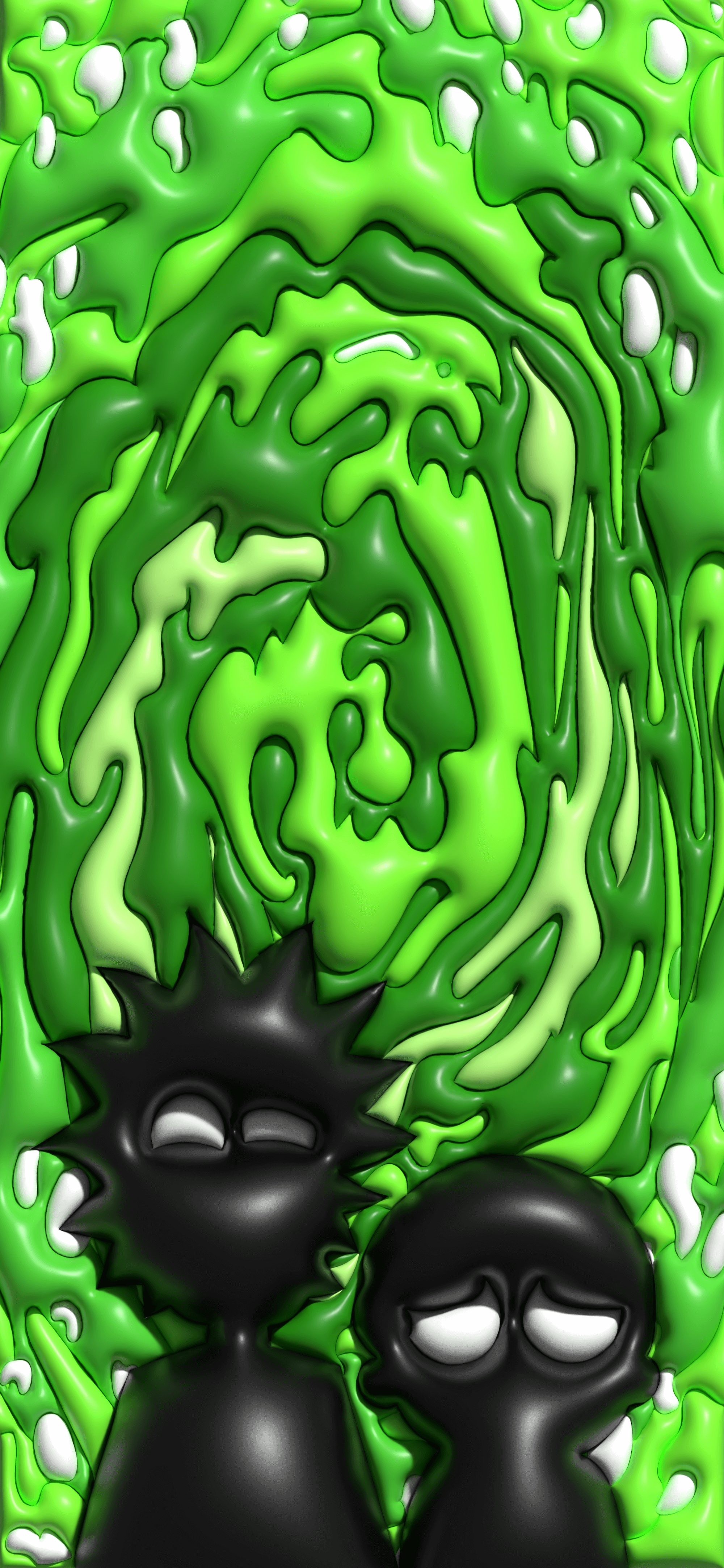 Rick & Morty 3D Portal Wallpaper