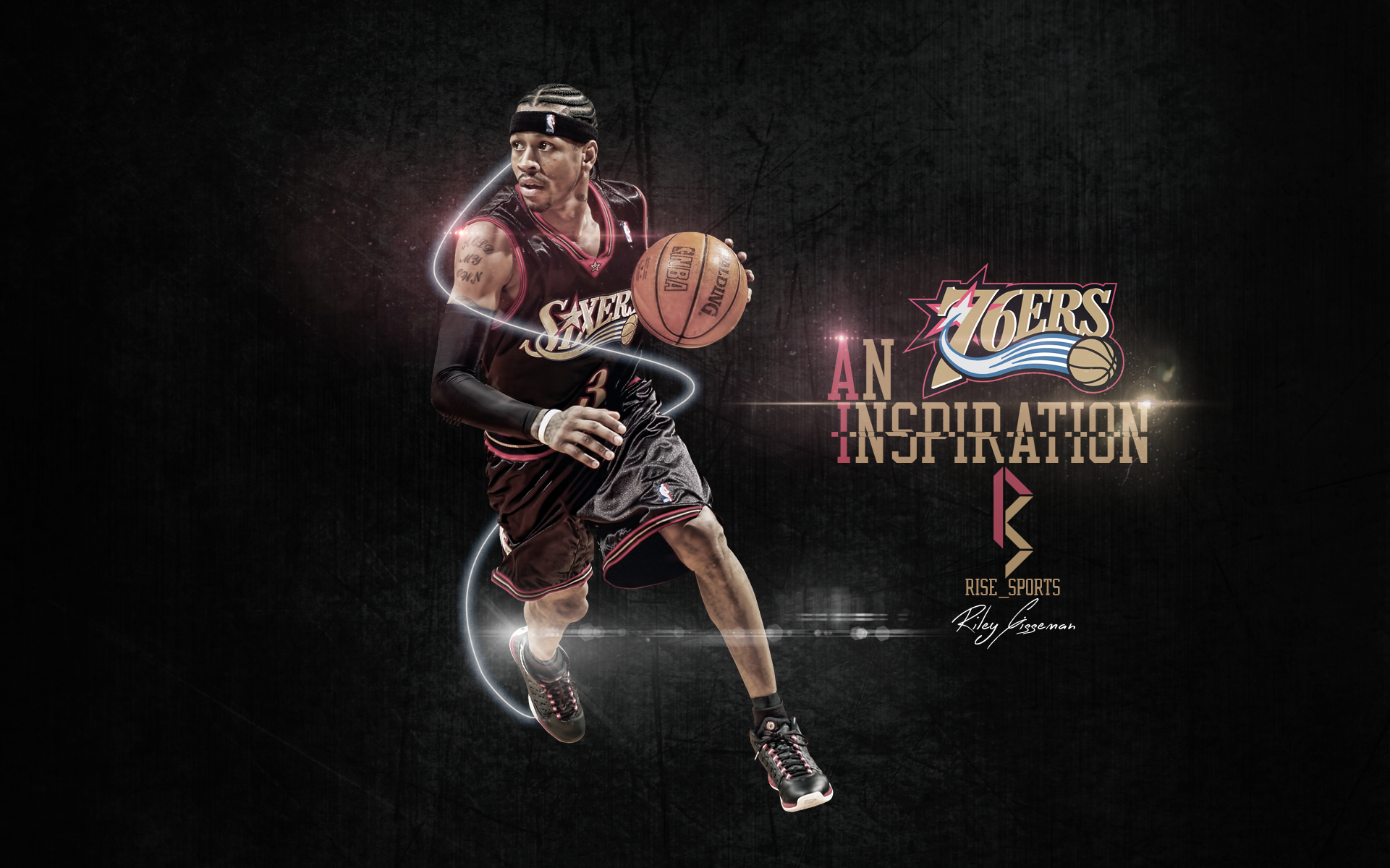 Allen Iverson 76ers HD Basketball Wallpaper