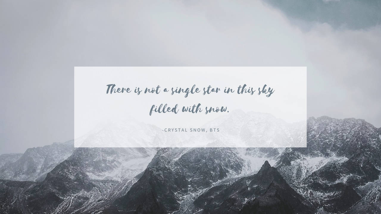 Download Bts Crystal Snow Lyrics Laptop