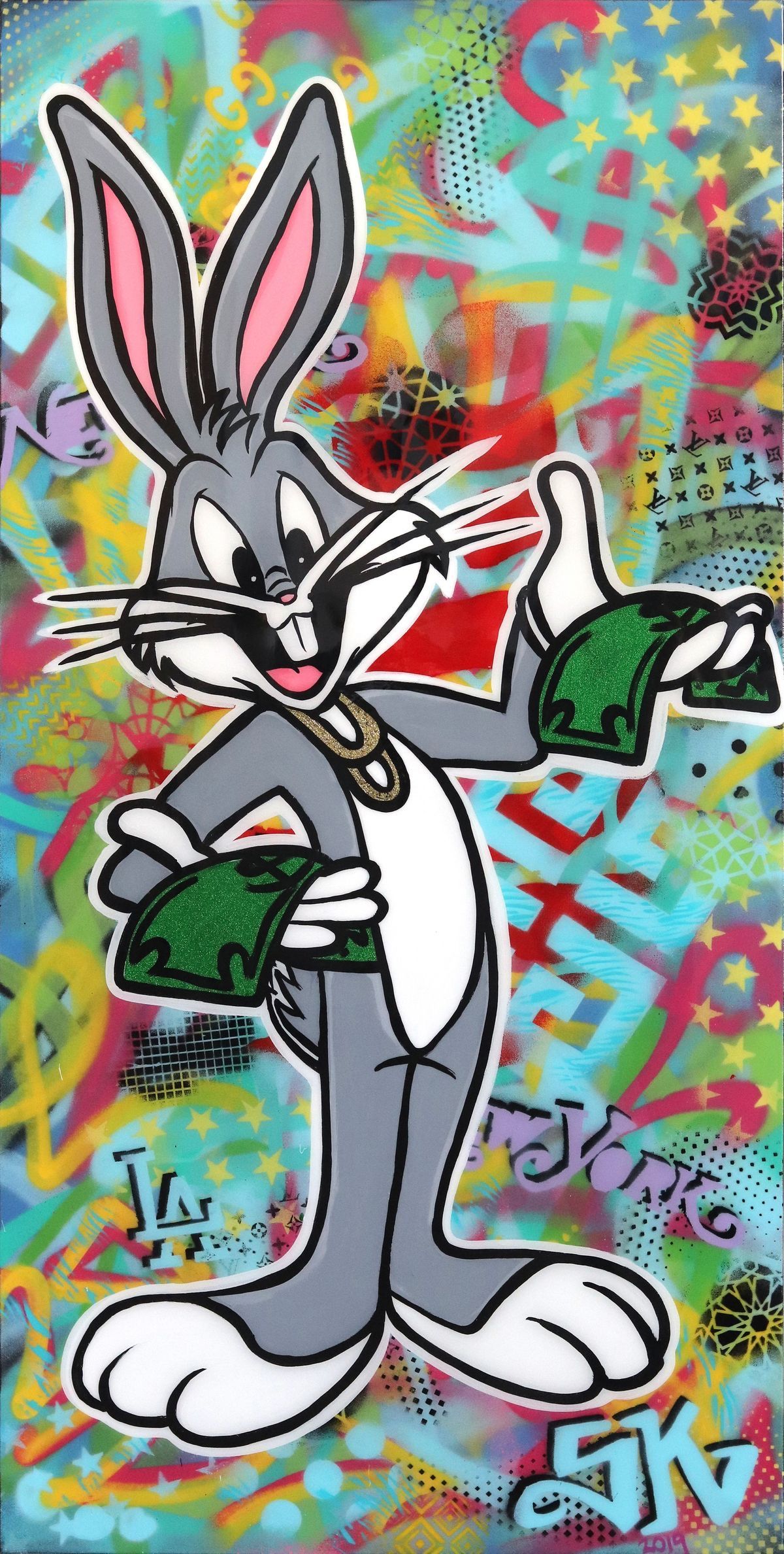 Bugs Bunny. Pop art canvas, Bunny