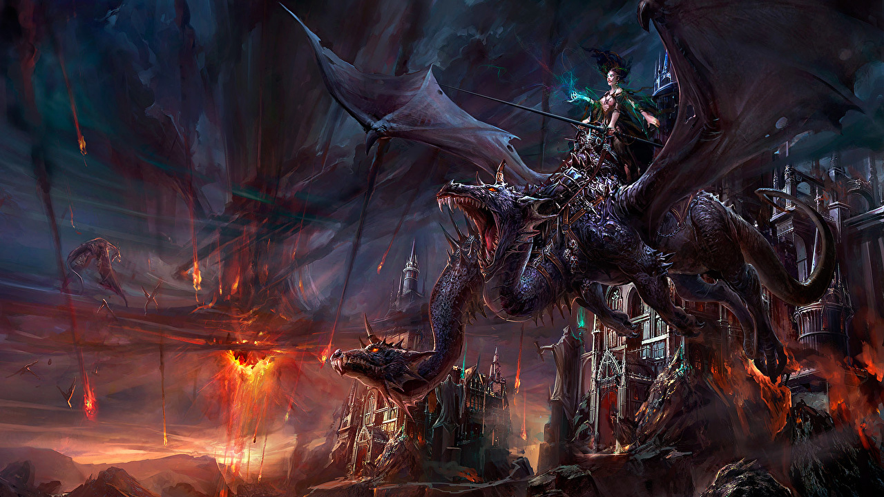 Desktop Wallpaper Dragons Fantasy