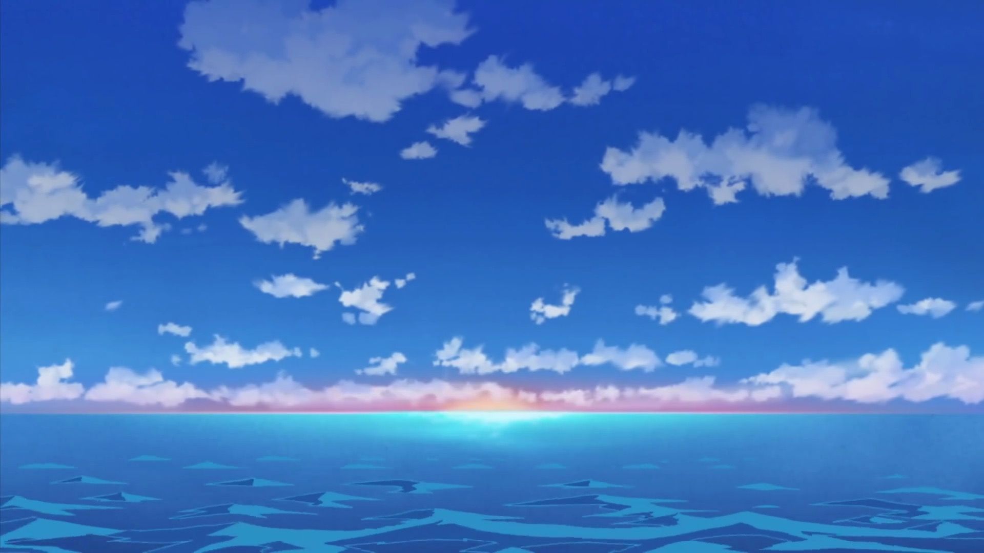 Peaceful ocean from one piece. Paysage