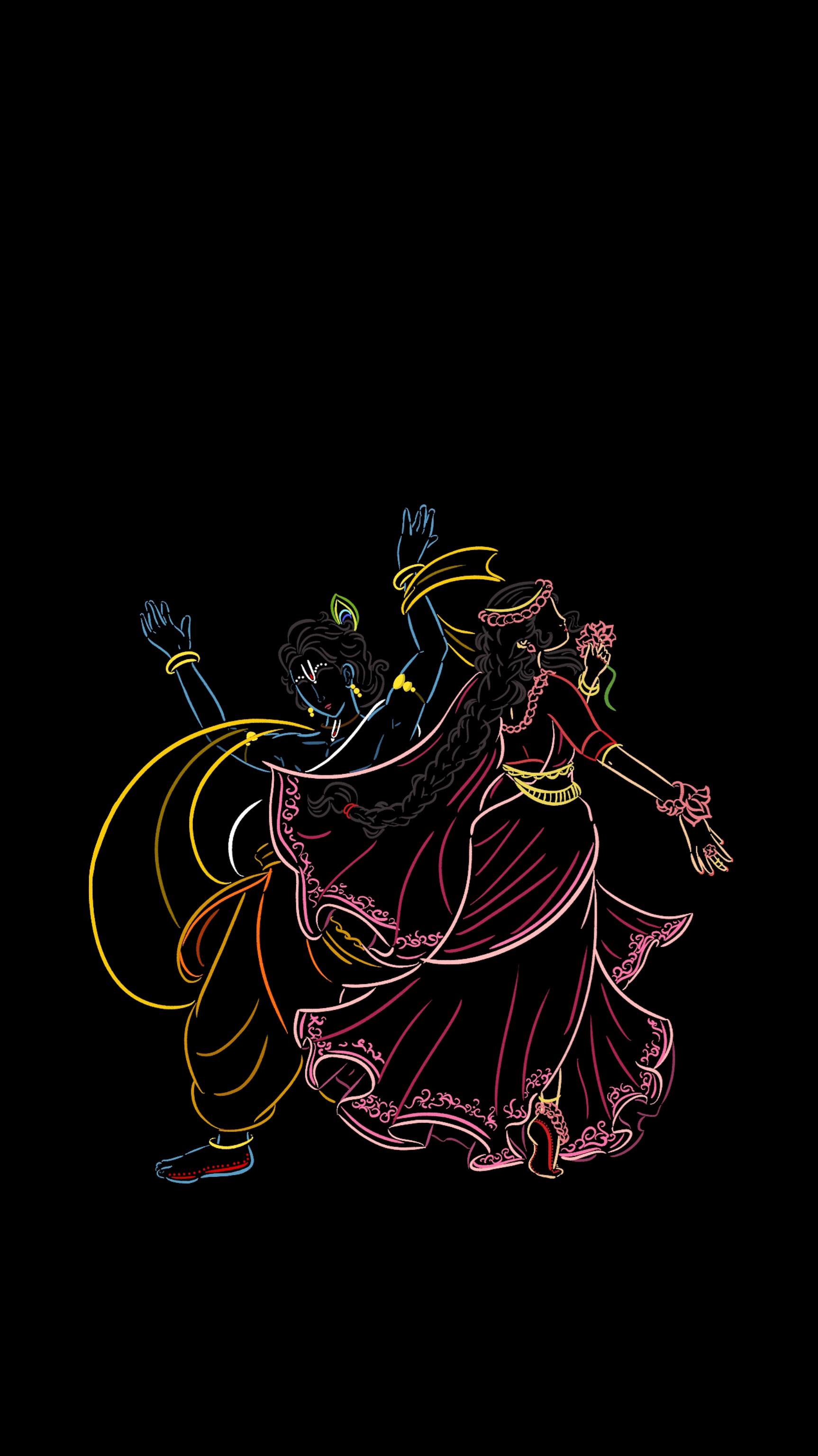 Radhe Krishna artwork(1726x3072), r