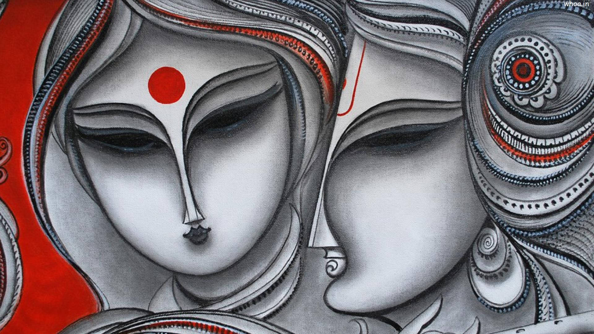 Dark Krishna Wallpaper